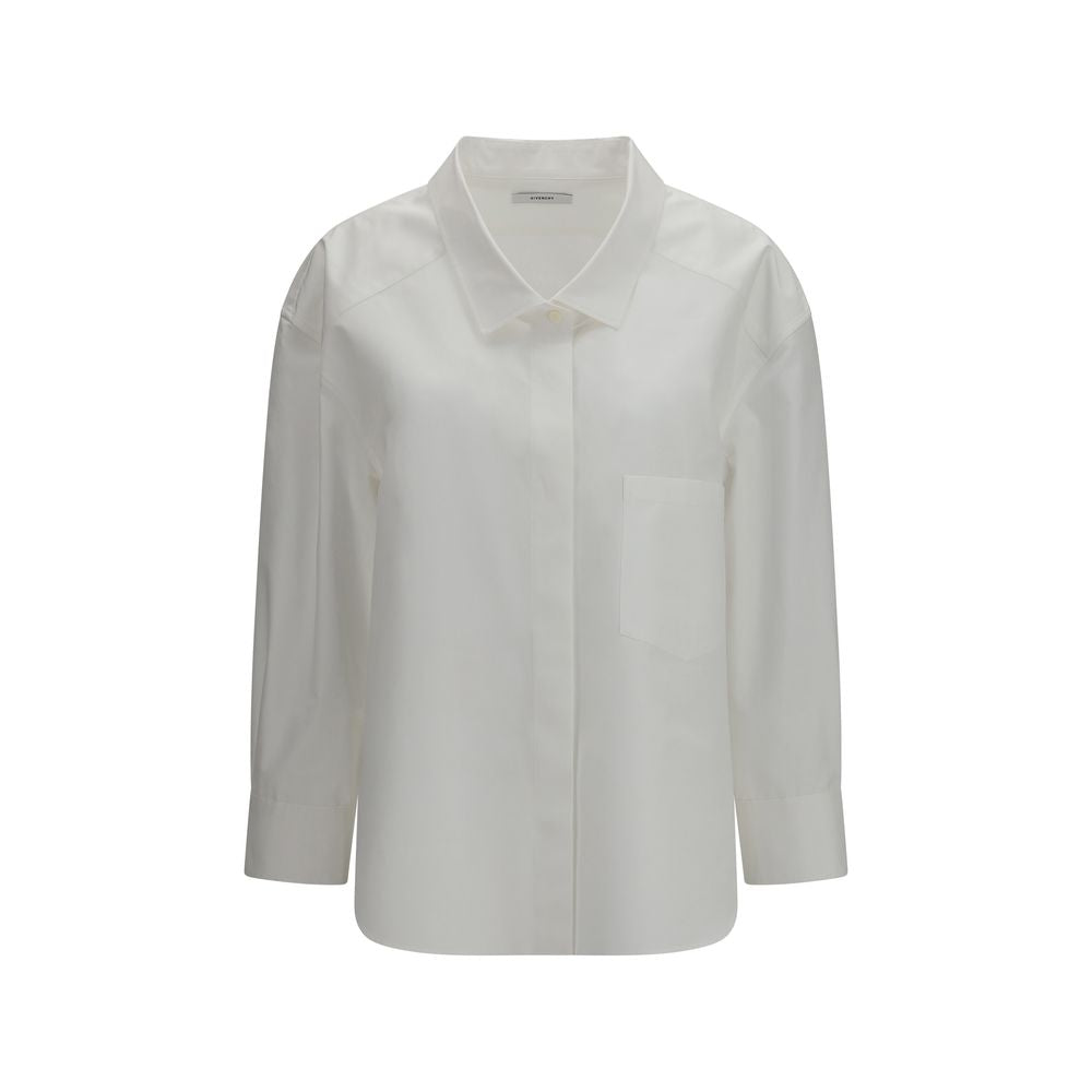 Givenchy White Cotton Dress Women's Shirt