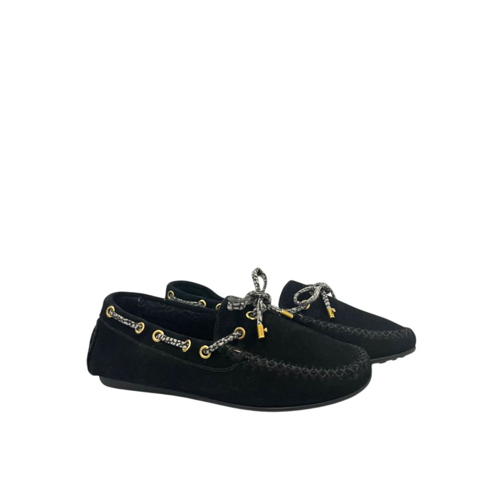 Borbonese Black Rubber Women Women's Loafer