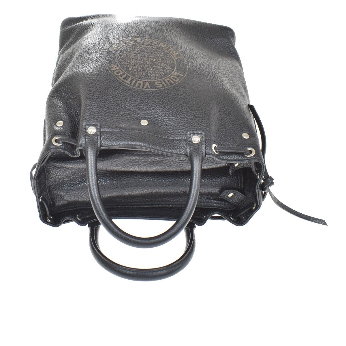Louis Vuitton Trunks And Bags Shoe Tobago Leather Black Leather Handbag (Pre-Owned)