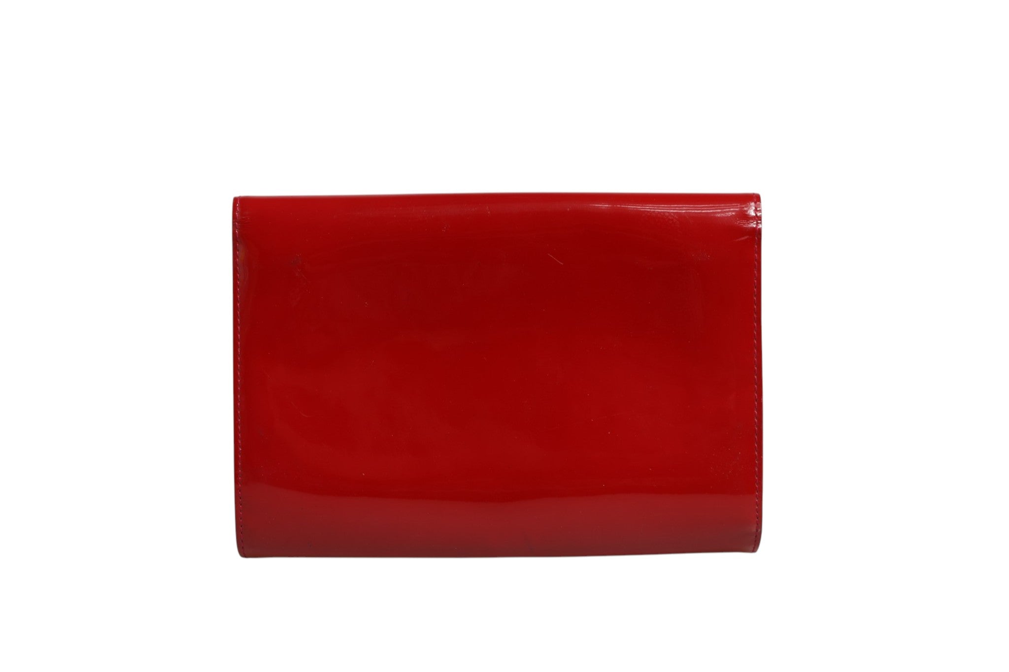 Louis Vuitton Louise PM Red Patent Leather Wallet On Women's Chain (Pre-Owned)