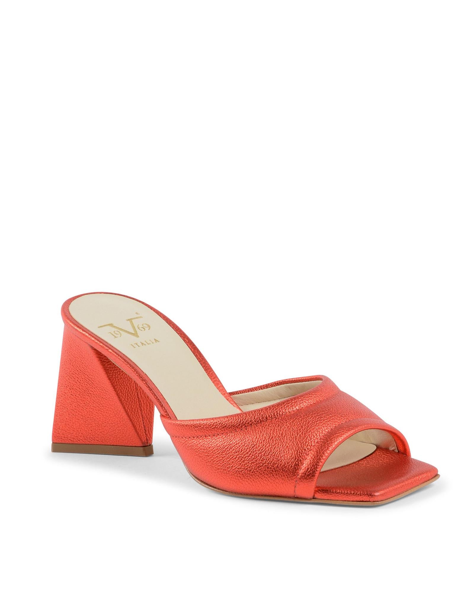19V69 Italia Multicolor Leather Platform Women's Sandals