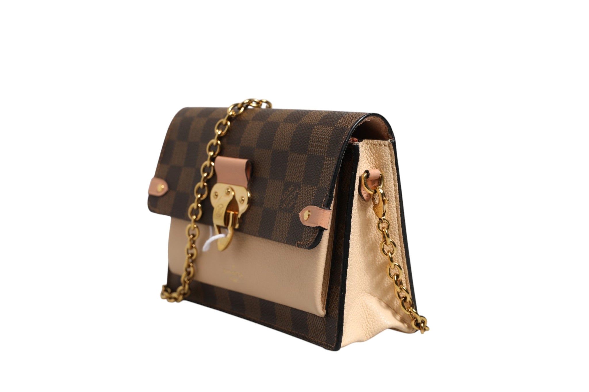 Louis Vuitton Damier Ebene Vavin Chain Women's Wallet (Pre-Owned)