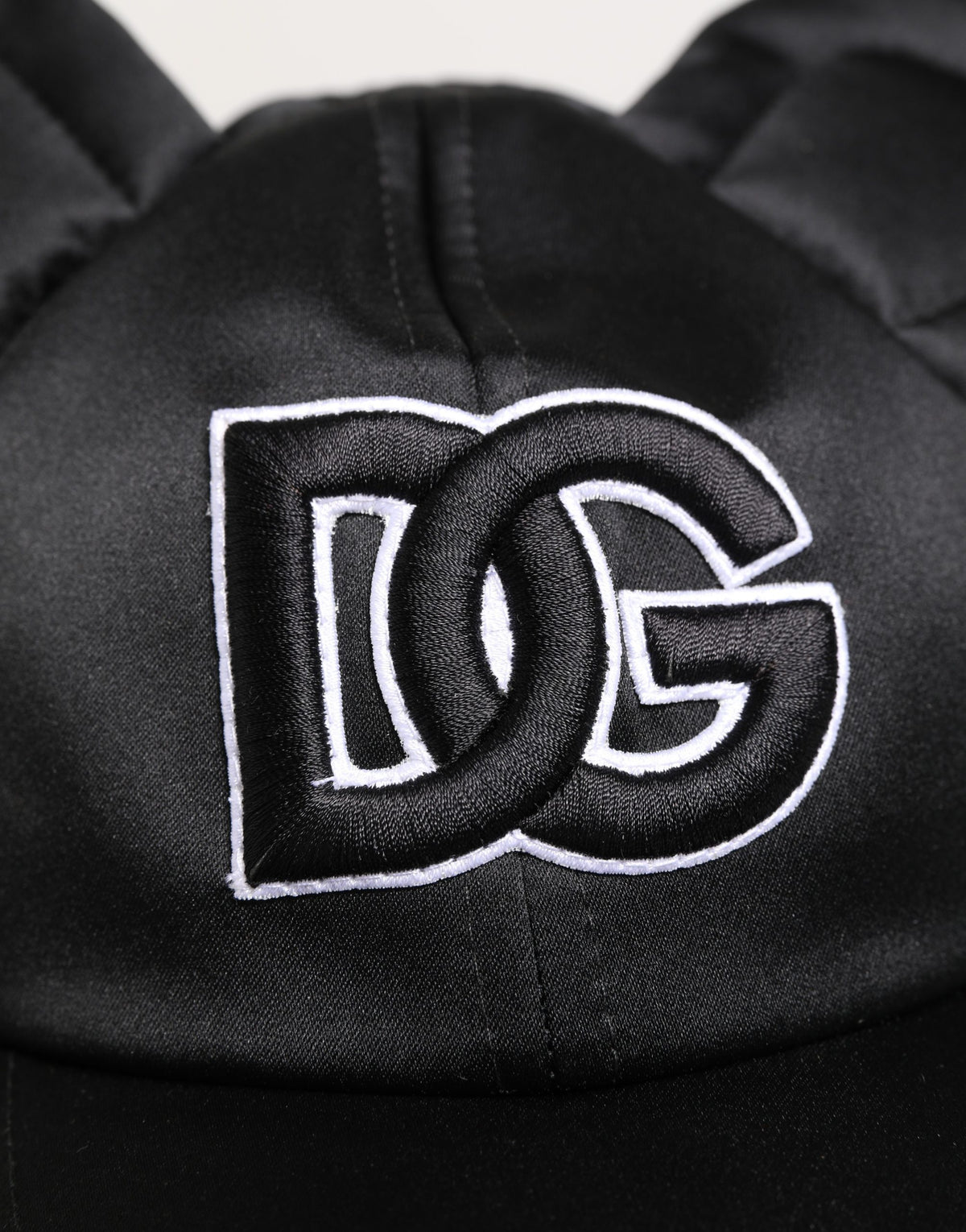 Dolce & Gabbana Men Black Velvet Animal Ears Baseball Cap Men's Hat