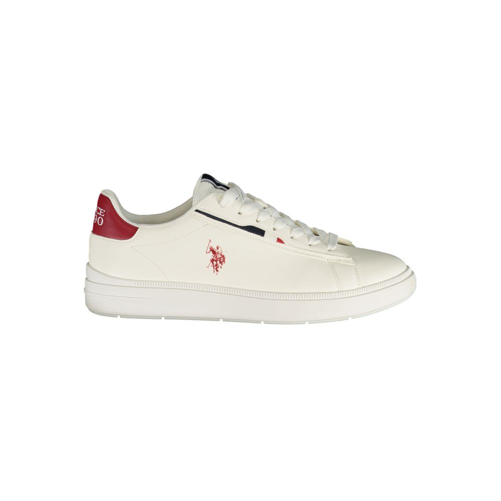 U.S. POLO ASSN. White Polyurethane Men's Men's Sneaker