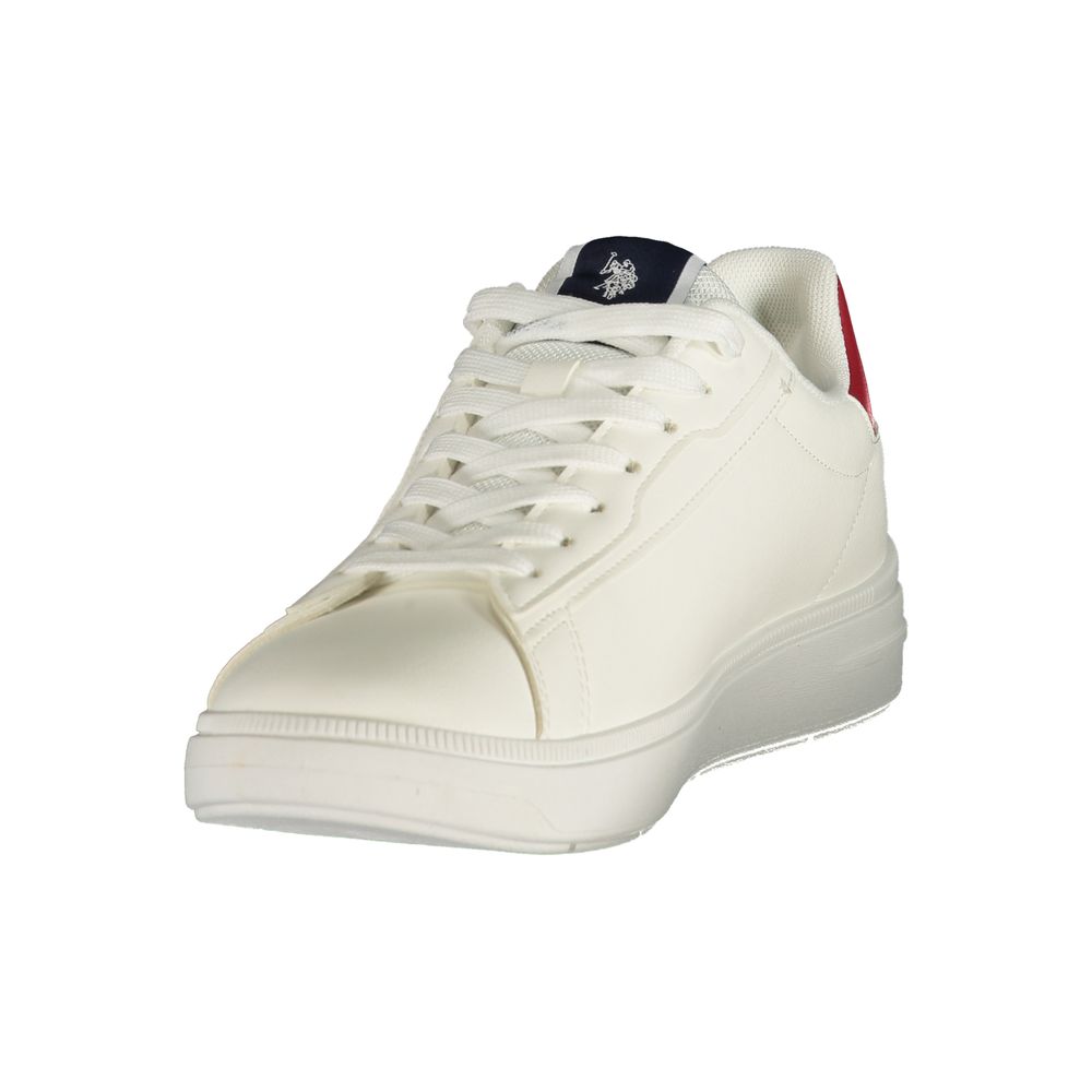 U.S. POLO ASSN. White Polyurethane Men's Men's Sneaker