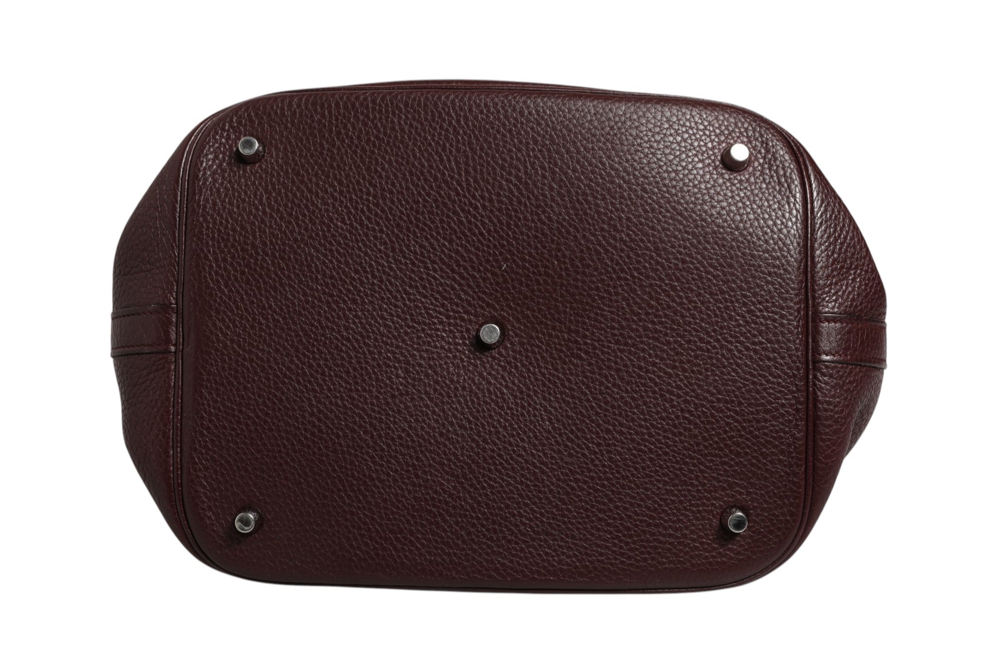 Hermès Picotin Taurillon Clemence Chocolate Women's Handbag (Pre-Owned)
