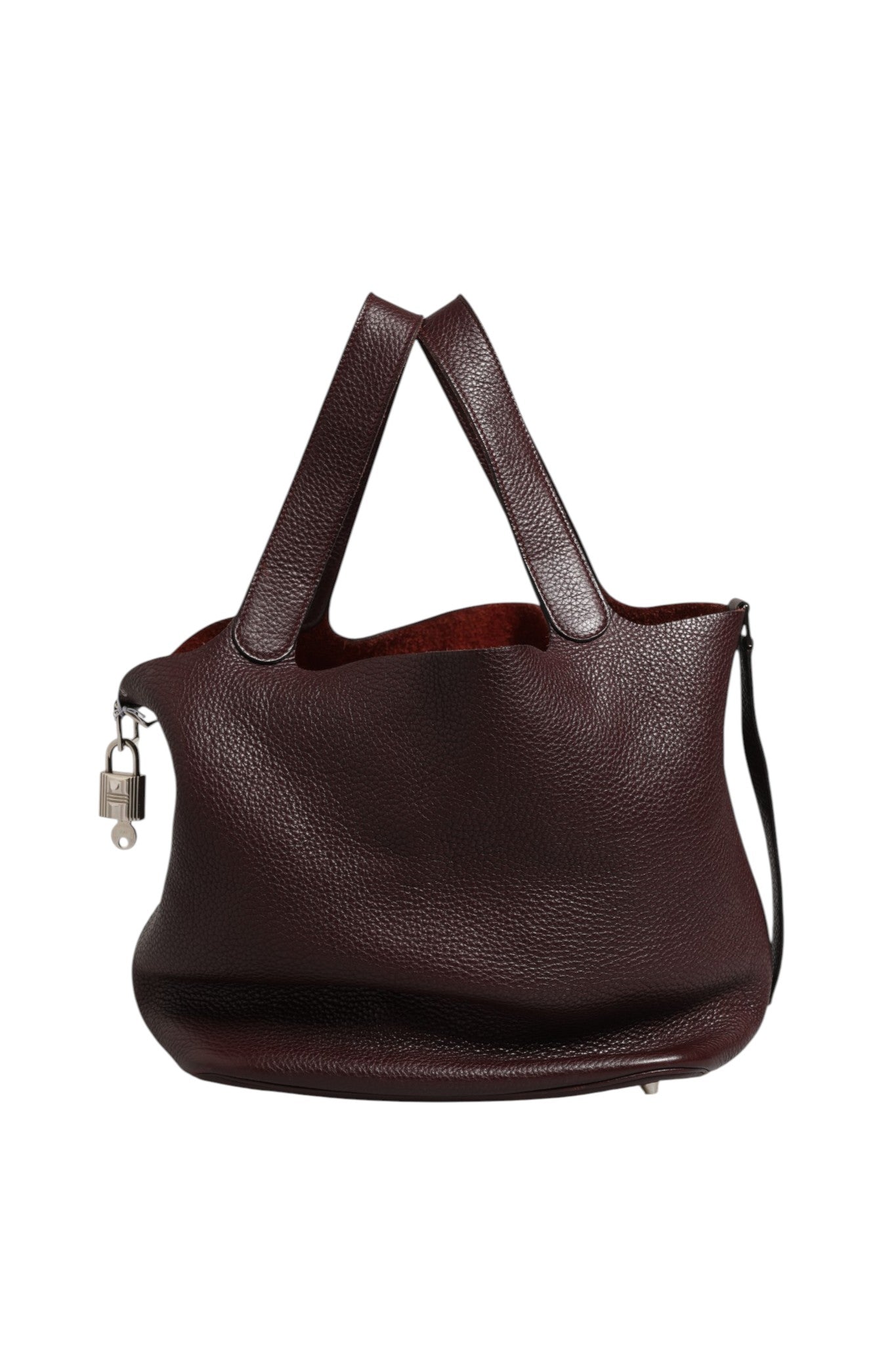 Hermès Picotin Taurillon Clemence Chocolate Women's Handbag (Pre-Owned)