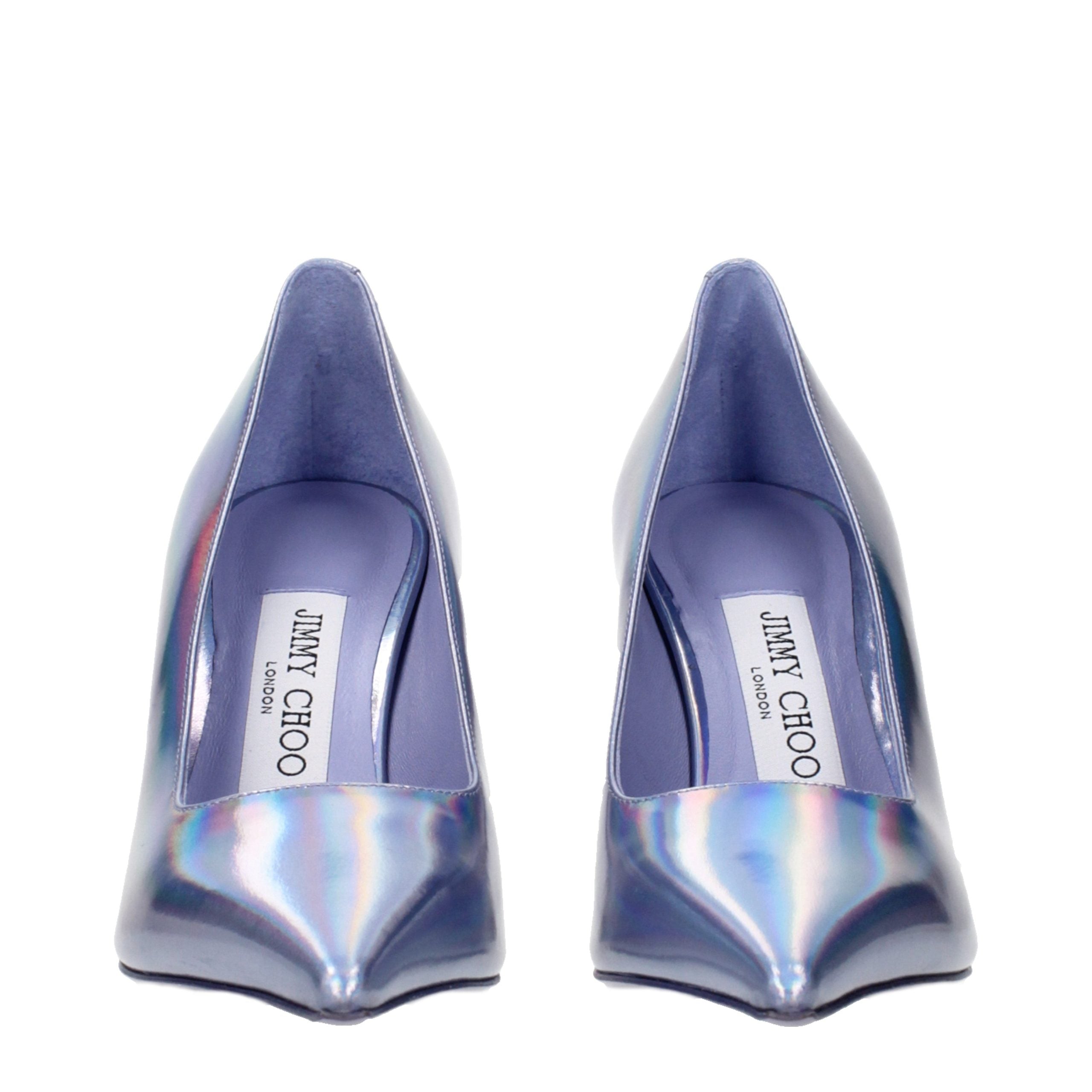Jimmy Choo Purple Leather High Heel Women's Pumps