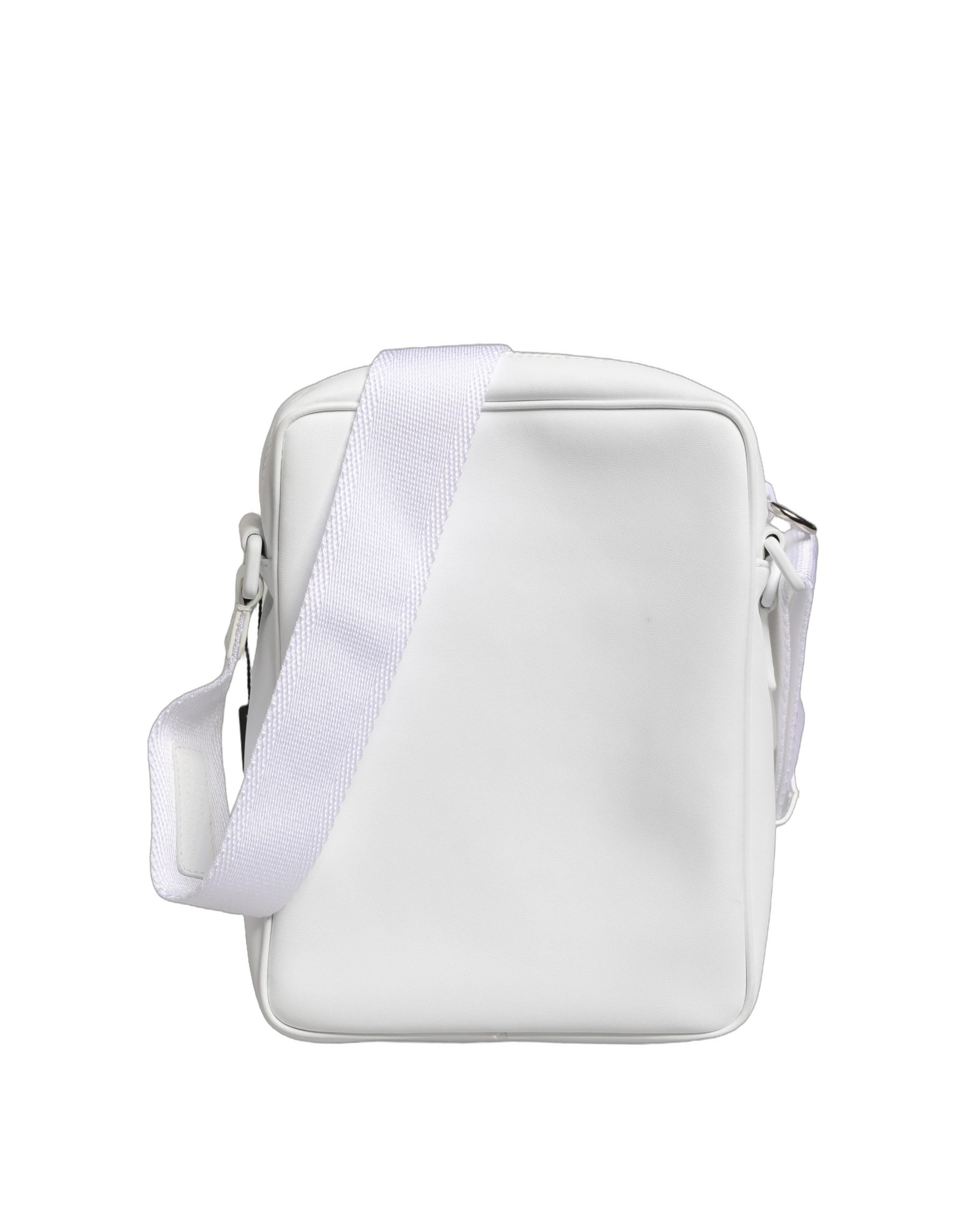 Dolce & Gabbana White Logo Plaque Crossbody Shoulder Borse Men Men's Bag (Pre-Owned)