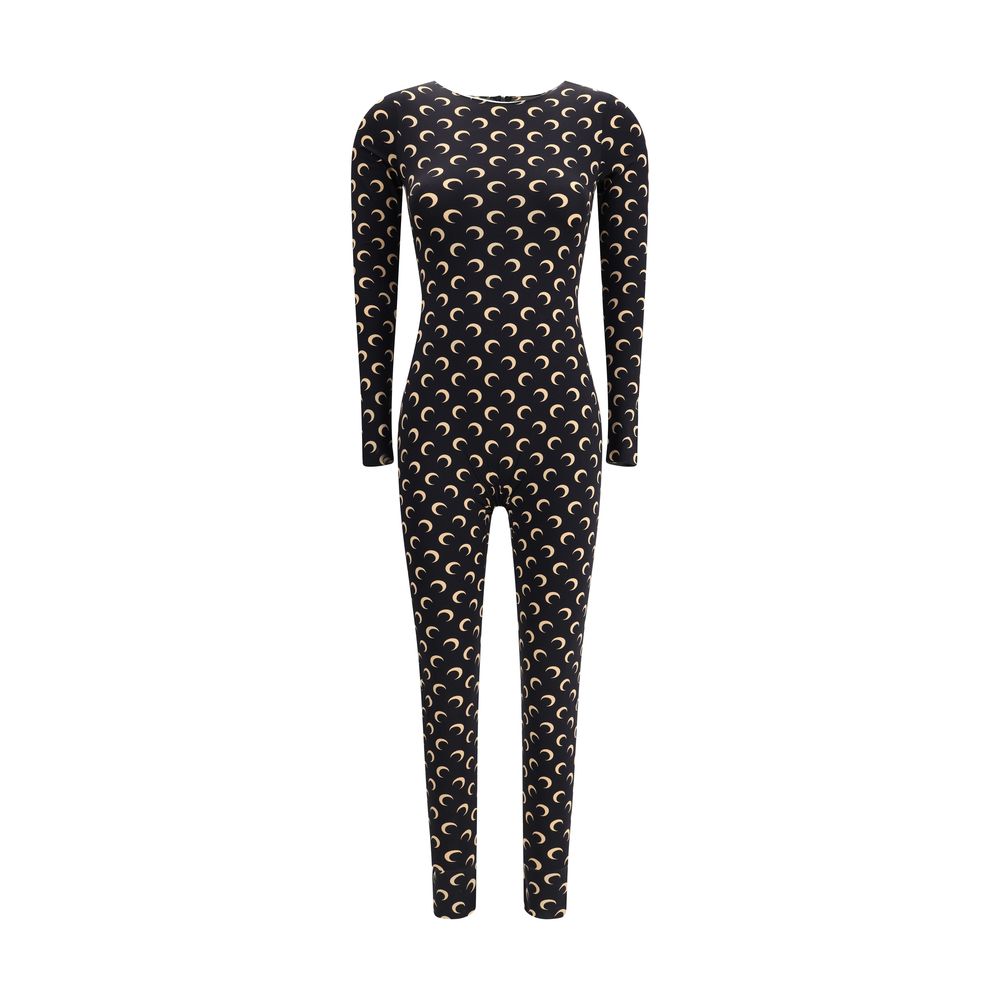 Marine Serre Brown Polyamide Women's Jumpsuit