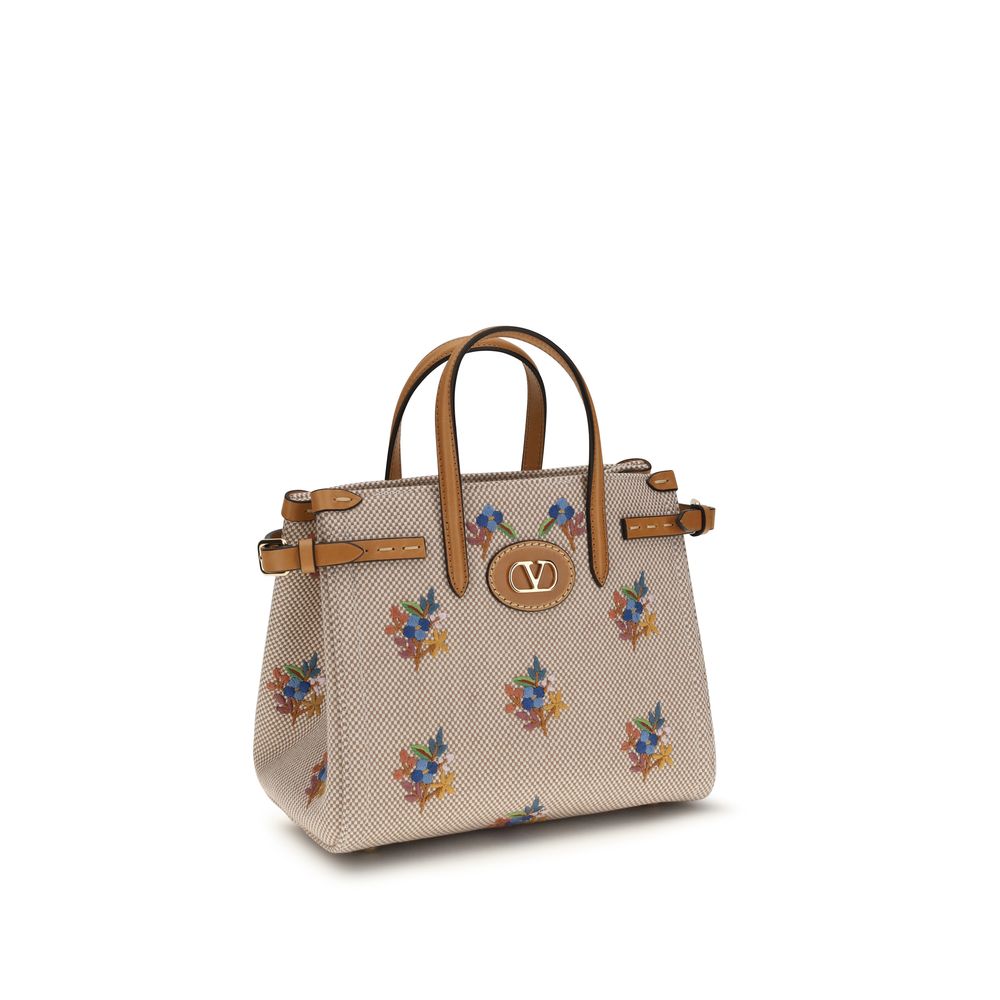 Valentino Garavani Beige Cotton Women's Handbag