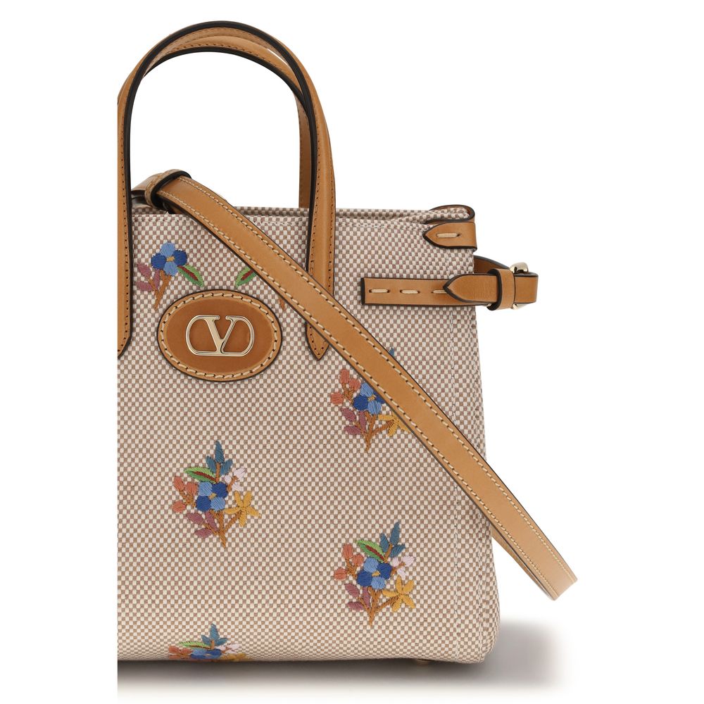 Valentino Garavani Beige Cotton Women's Handbag