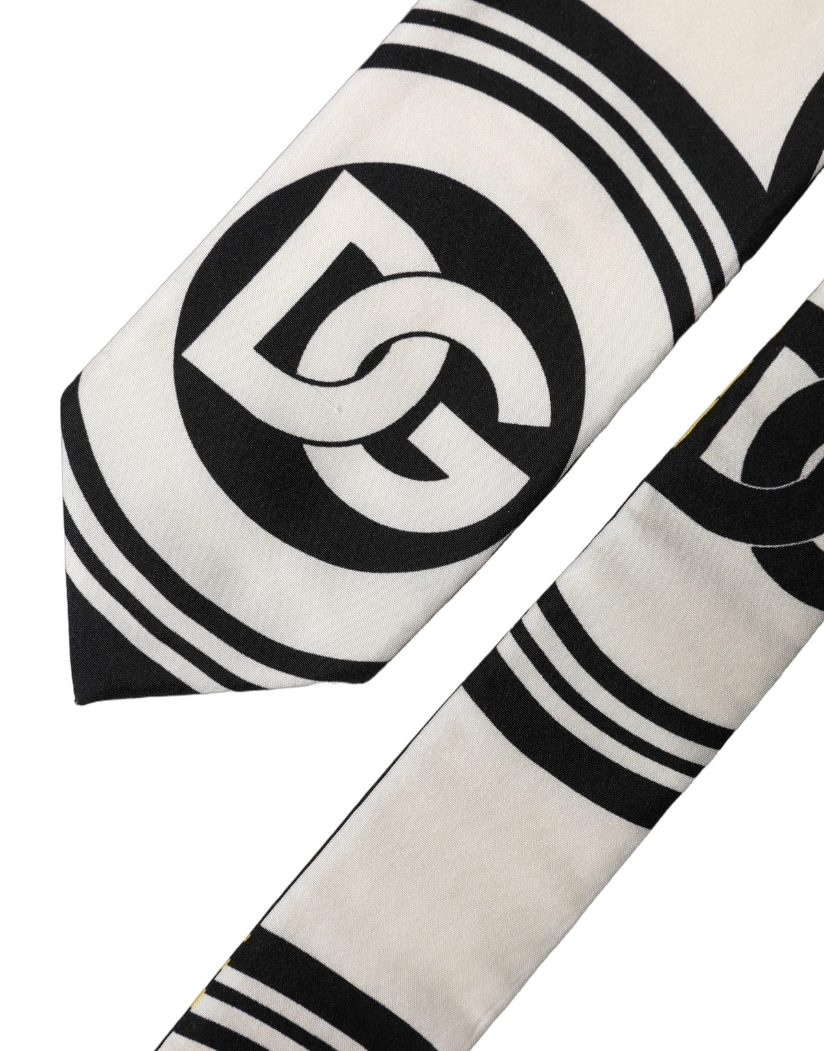 Dolce & Gabbana Multicolor Monogram Print Silk Adjustable Men NeckMen's Men's Tie