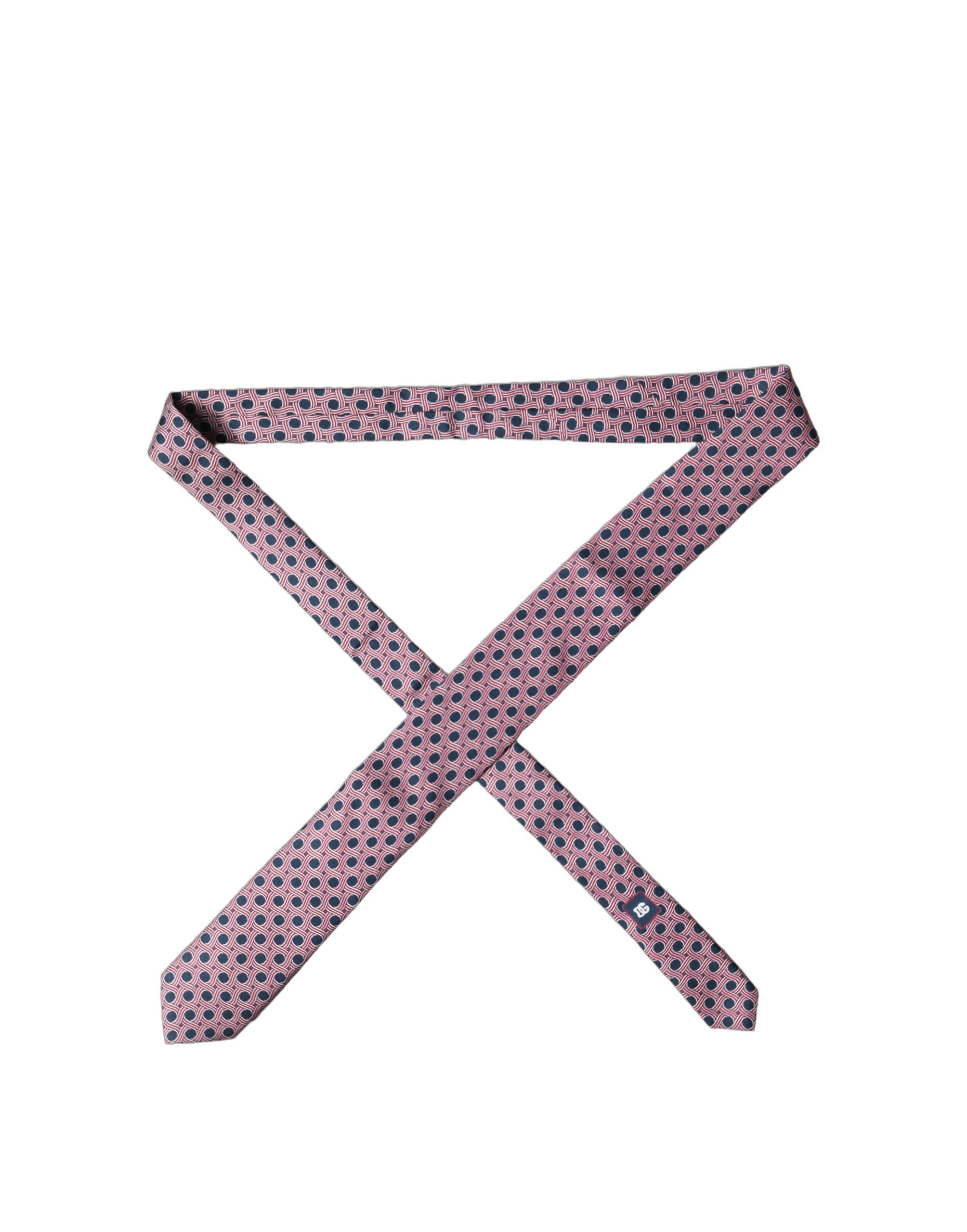 Dolce & Gabbana Multicolor Patterned Silk Adjustable Men Men'sd NeckMen's Men's Tie