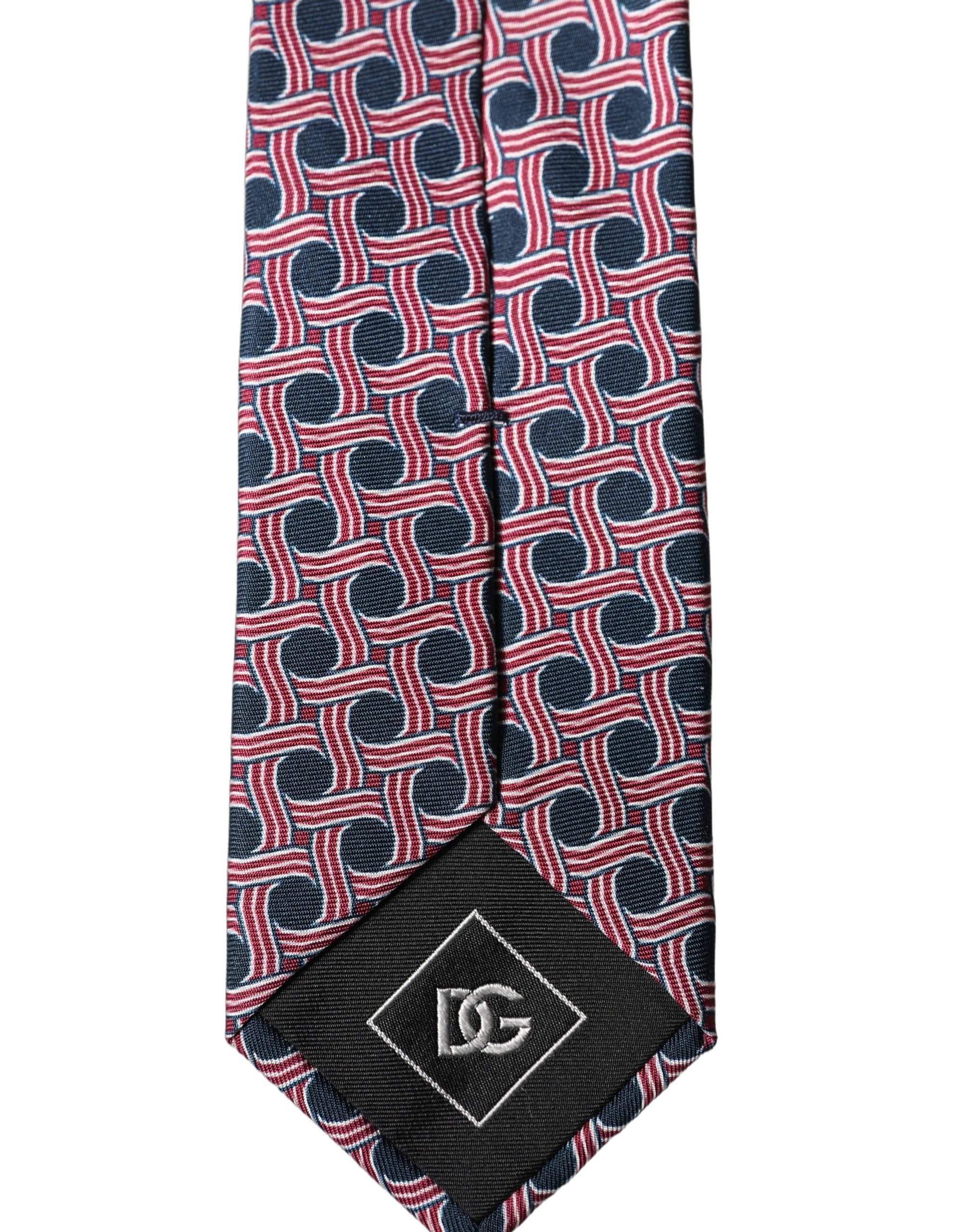 Dolce & Gabbana Multicolor Patterned Silk Adjustable Men Men'sd NeckMen's Men's Tie
