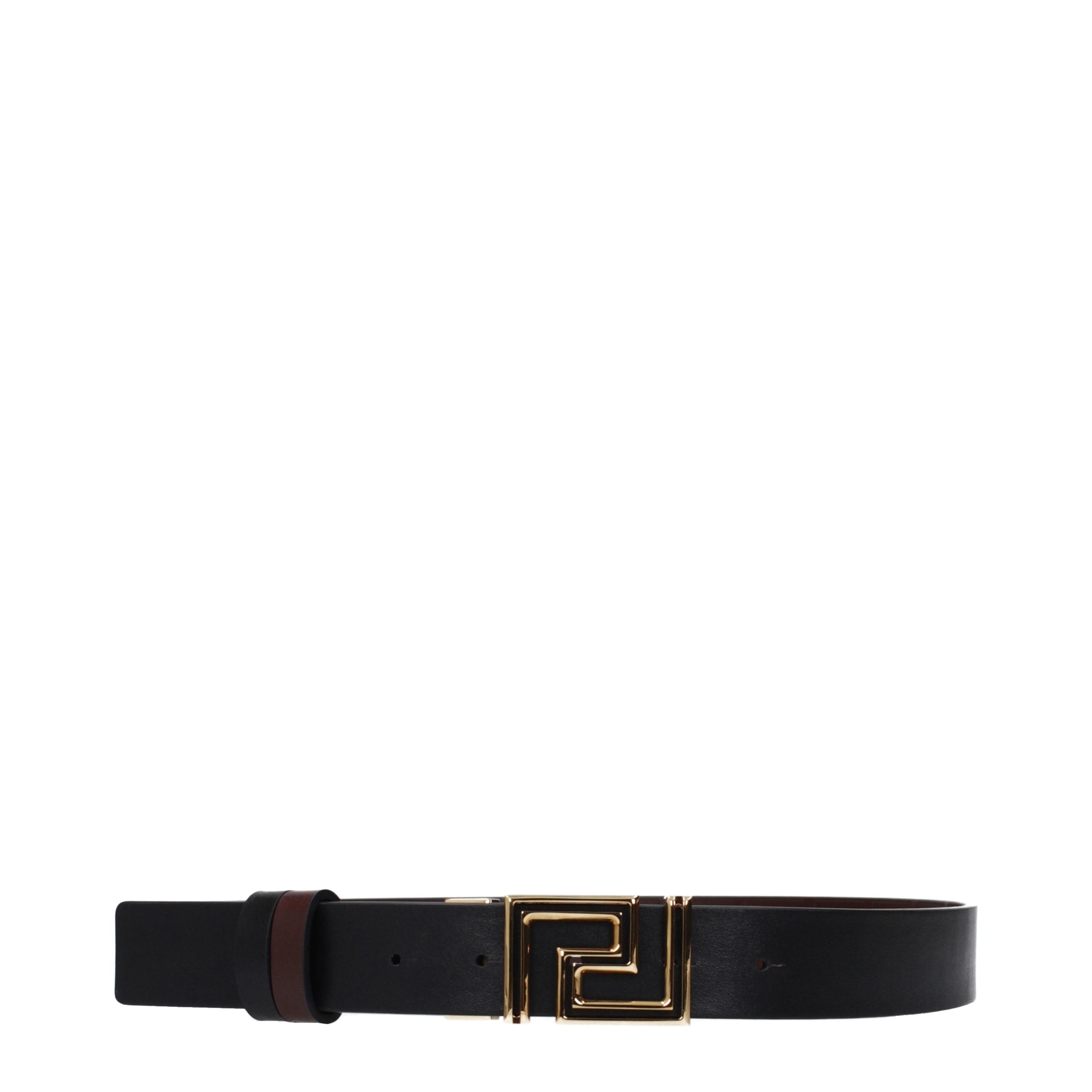 Versace Brown Leather Regular Women's Belt