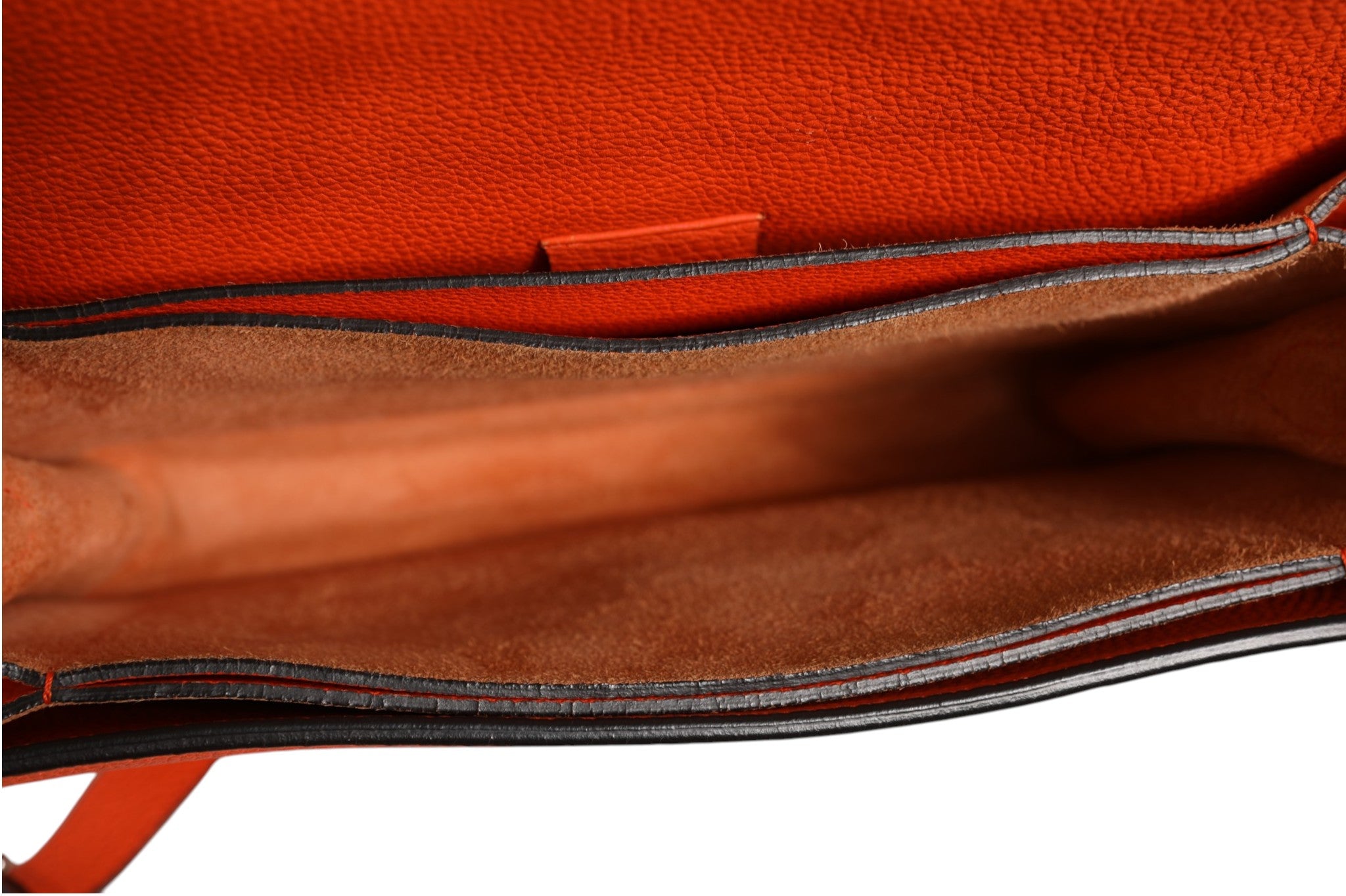 Gucci Jackie Soft Flap Shoulder Bag Leather Women's Orange (Pre-Owned)