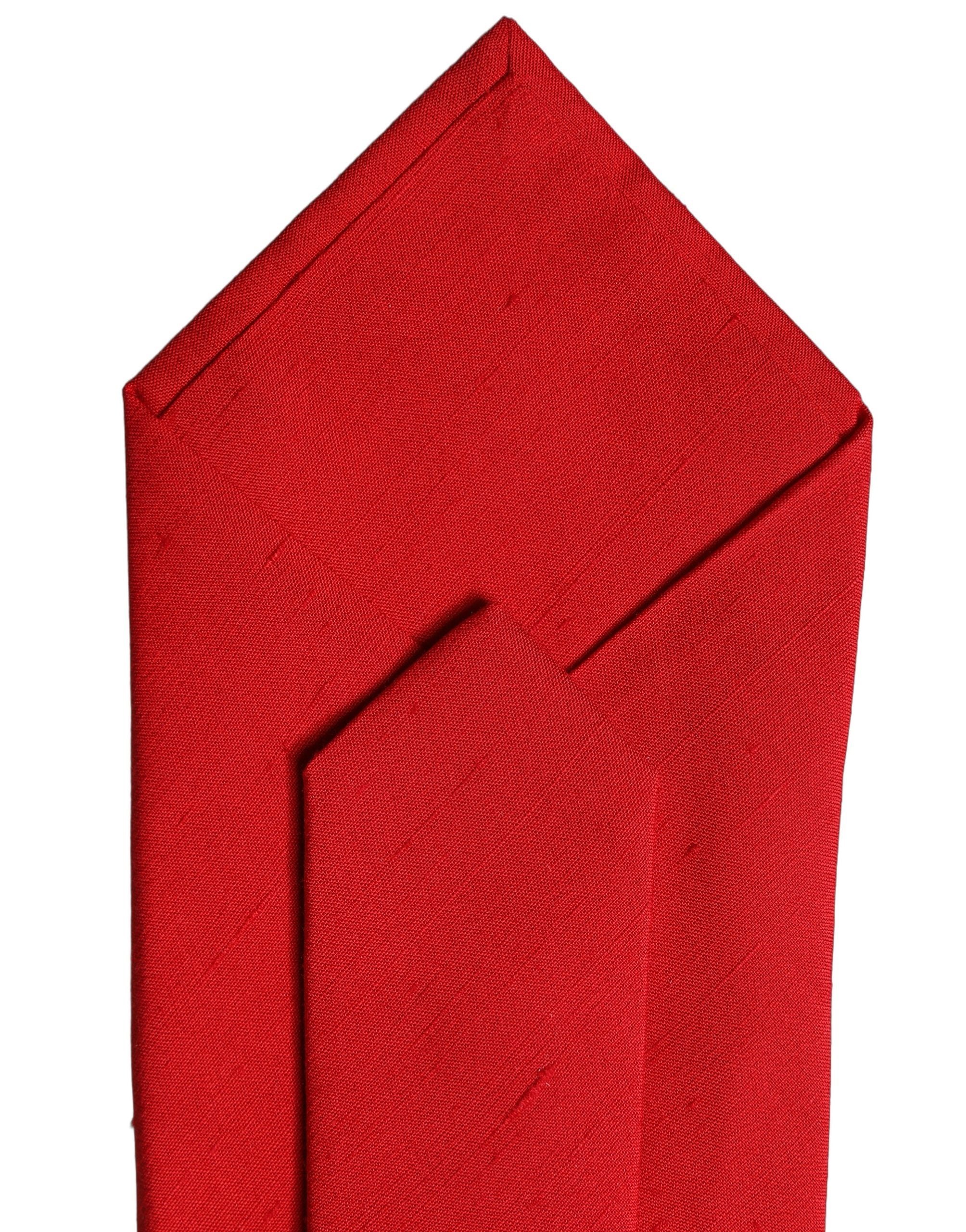 Dolce & Gabbana Red Solid Silk Cotton Adjustable Women NeckWomen's Women's Tie