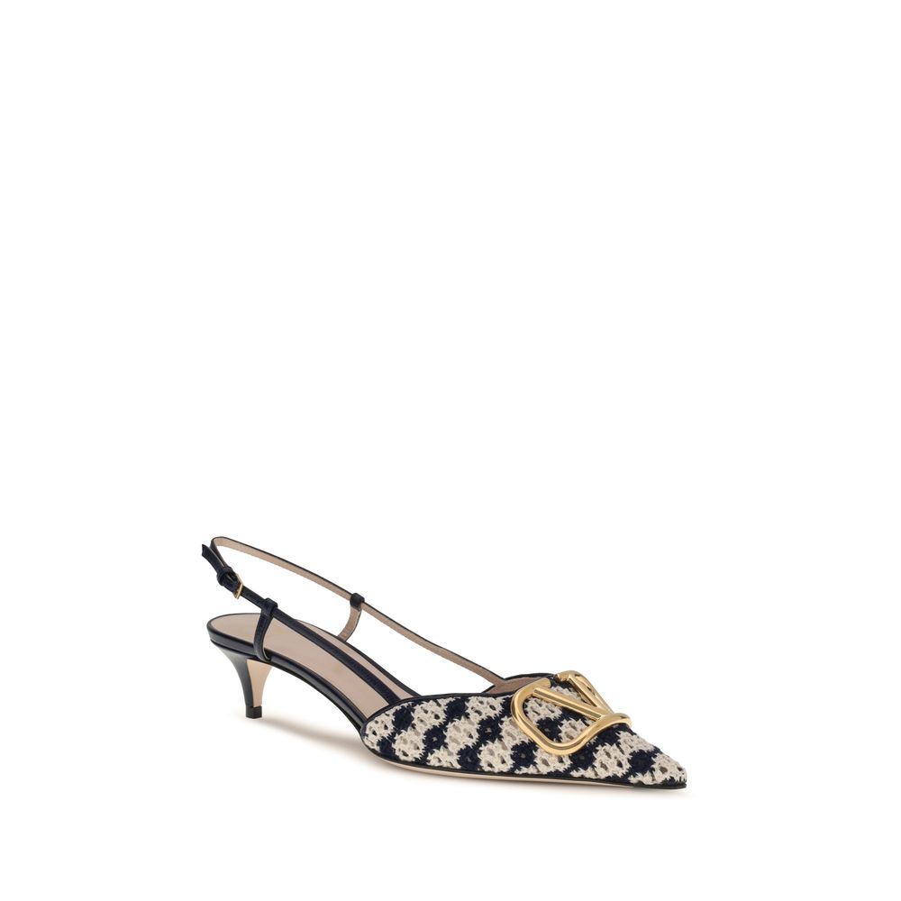 Valentino Garavani Multicolor Goatskin Mid Heel Women's Pumps