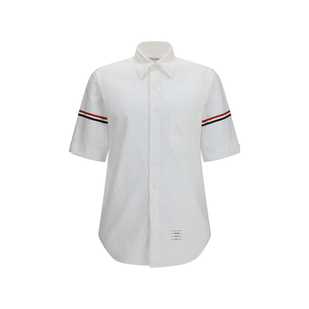 Thom Browne White Cotton Shortsleeve Men's Shirt