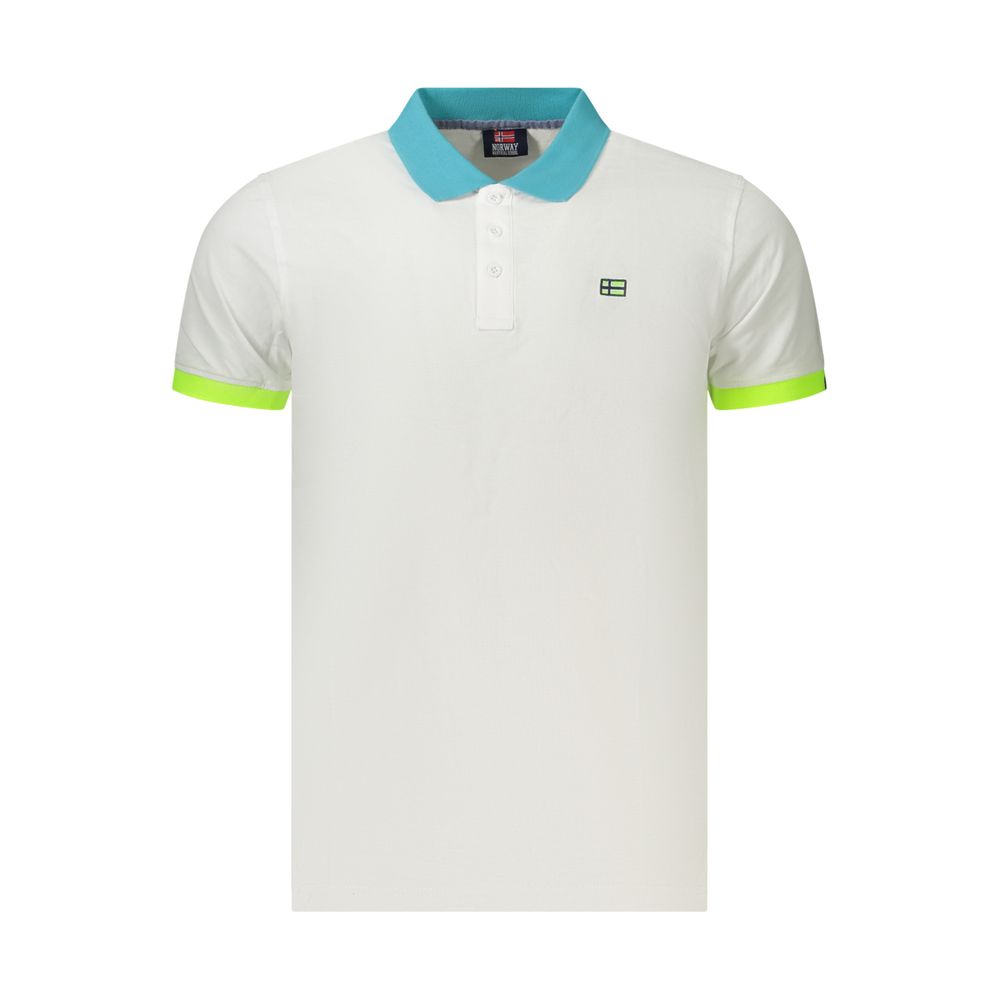 Norway 1963 Bianco Cotton Men's Men's Polo