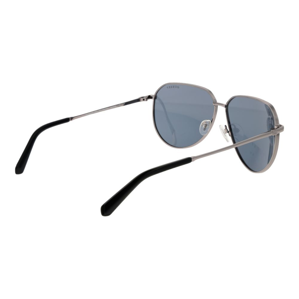 Guess Gray Metal Men's Sunglasses