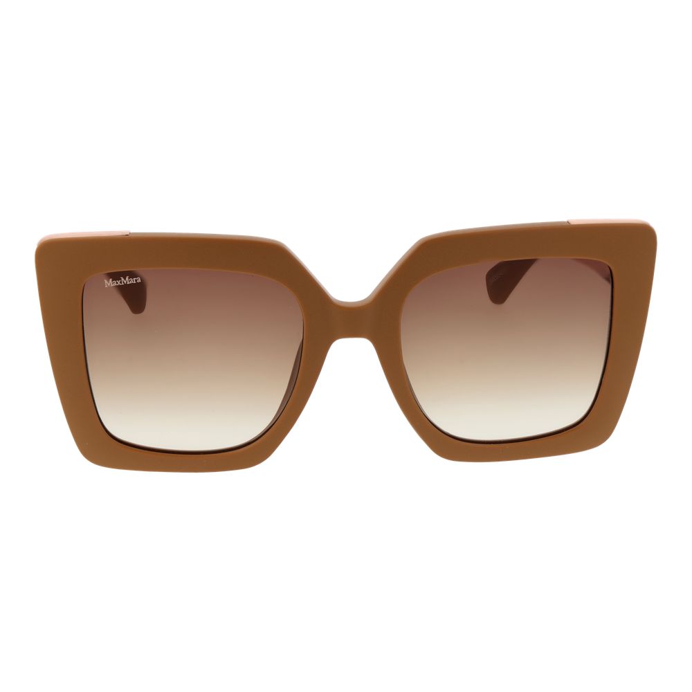 Max Mara Brown Plastic Women's Sunglasses