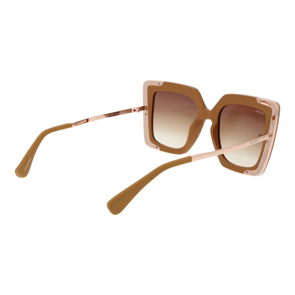 Max Mara Brown Plastic Women's Sunglasses