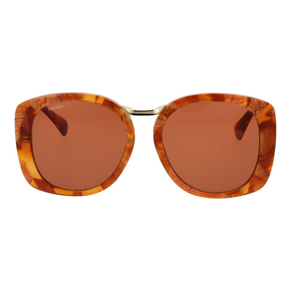 Max Mara Brown Acetate Women's Sunglasses
