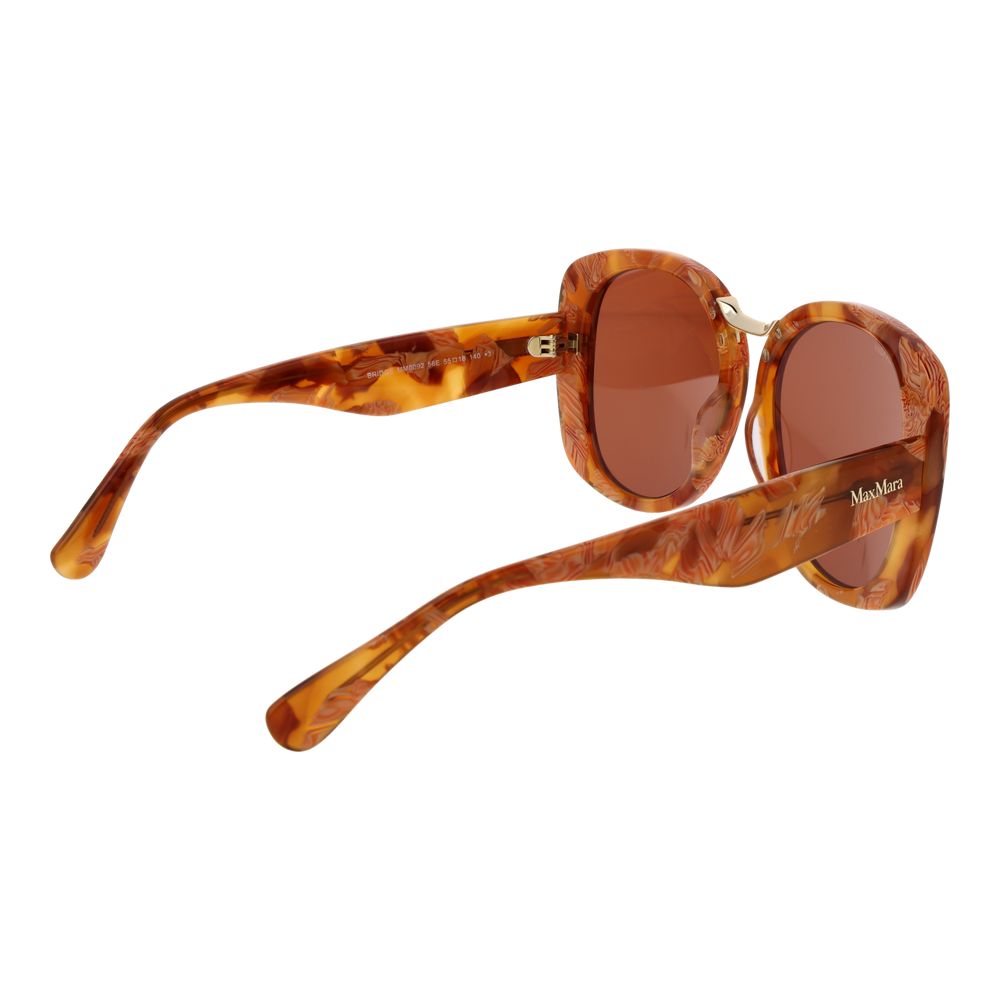 Max Mara Brown Acetate Women's Sunglasses