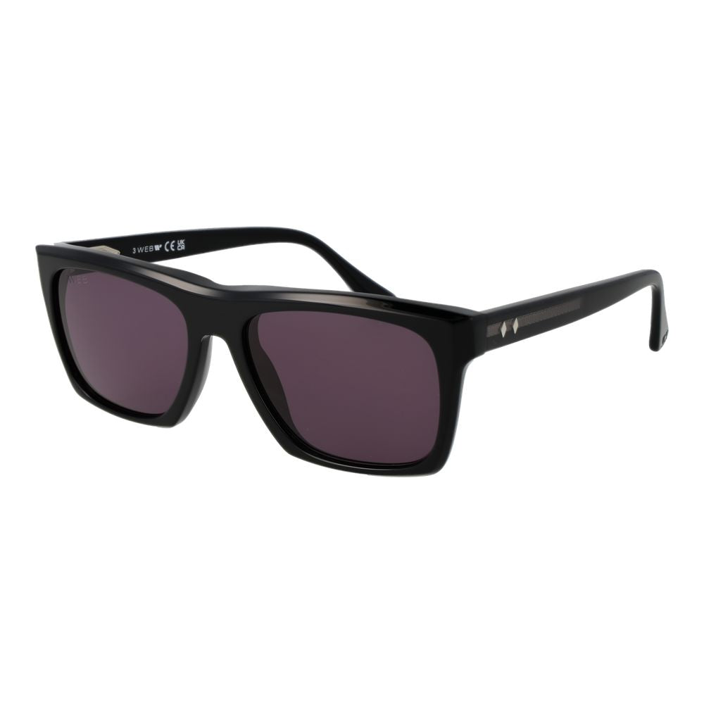Web Black Acetate Men's Sunglasses