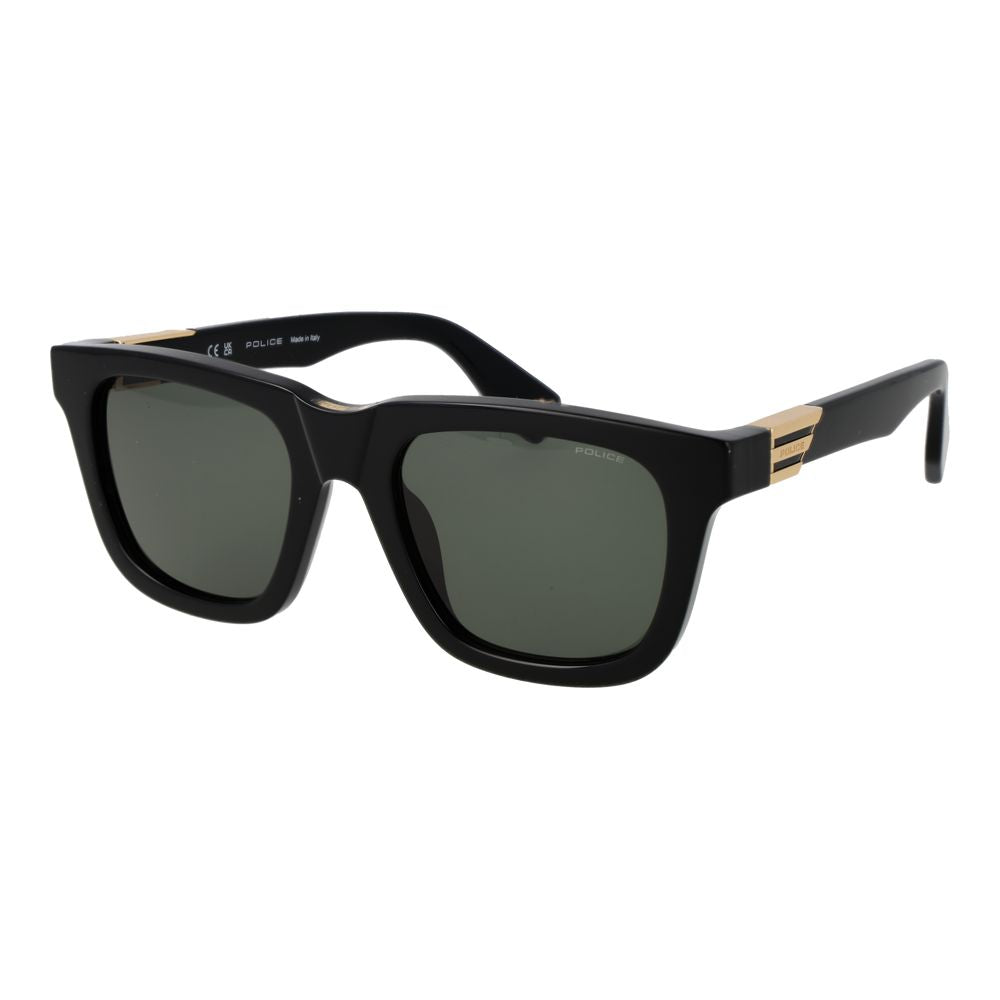 Police Black Cellulose Acetate Men's Sunglasses