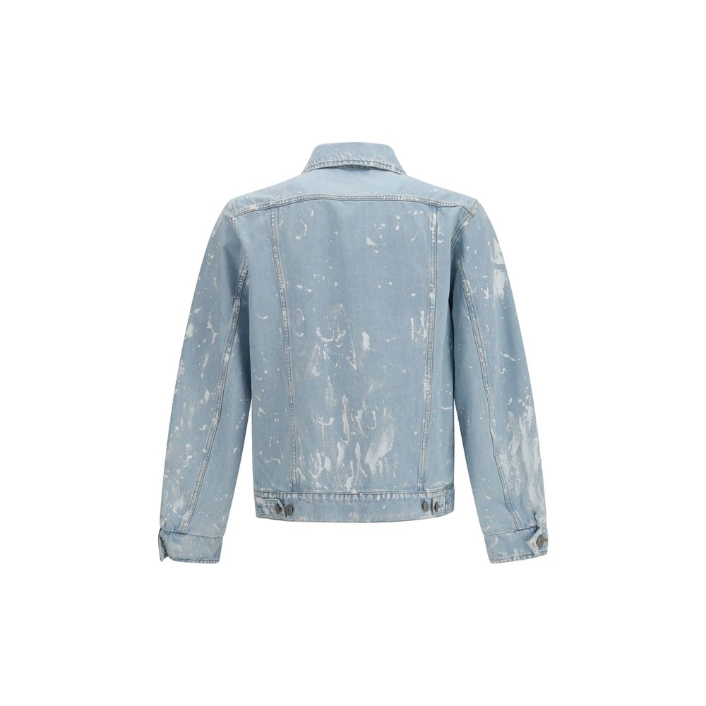 MM6 Blue Cotton Denim Men's Jacket