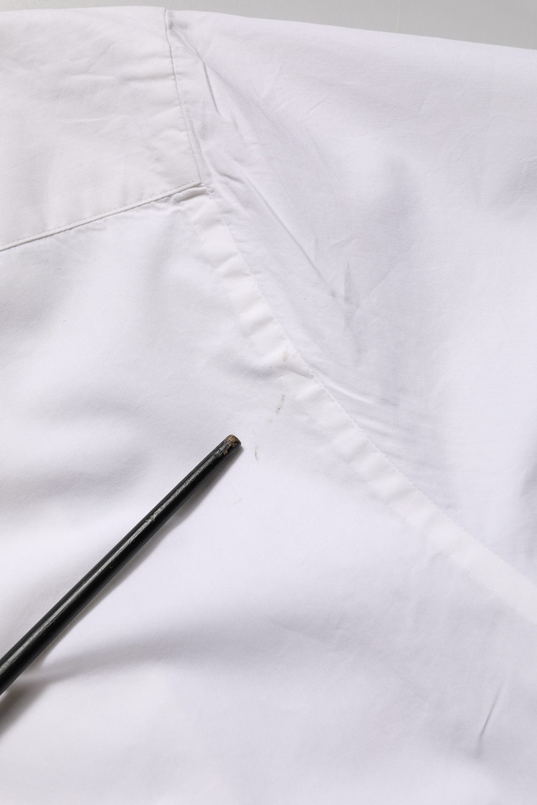 Dolce & Gabbana White Bib Cotton Poplin Dress Formal Men's Shirt (Pre-Owned)