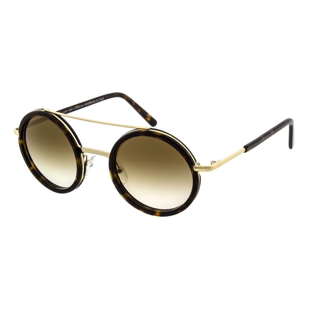 Andy Wolf Brown Metal & Plastic Glasses  (Frames)