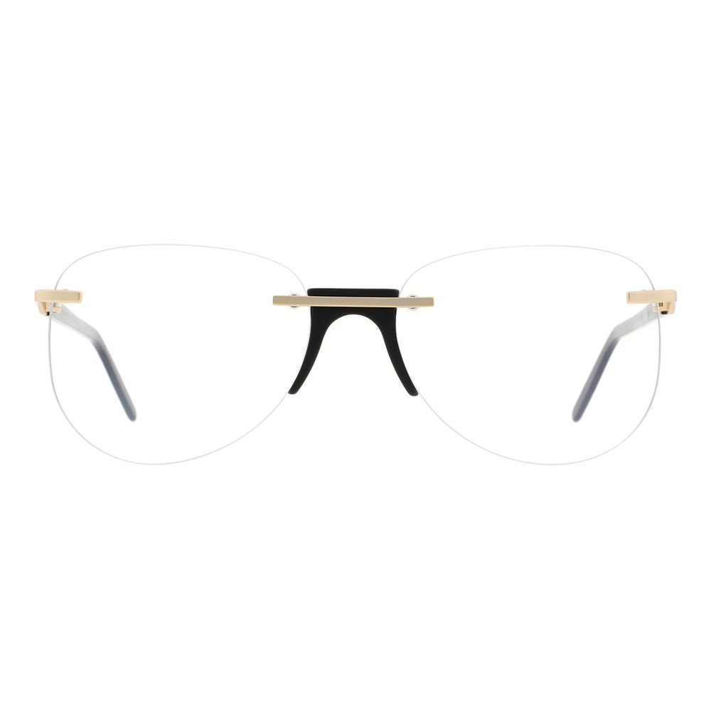 Andy Wolf Black Metal & Plastic Glasses  (Frames)