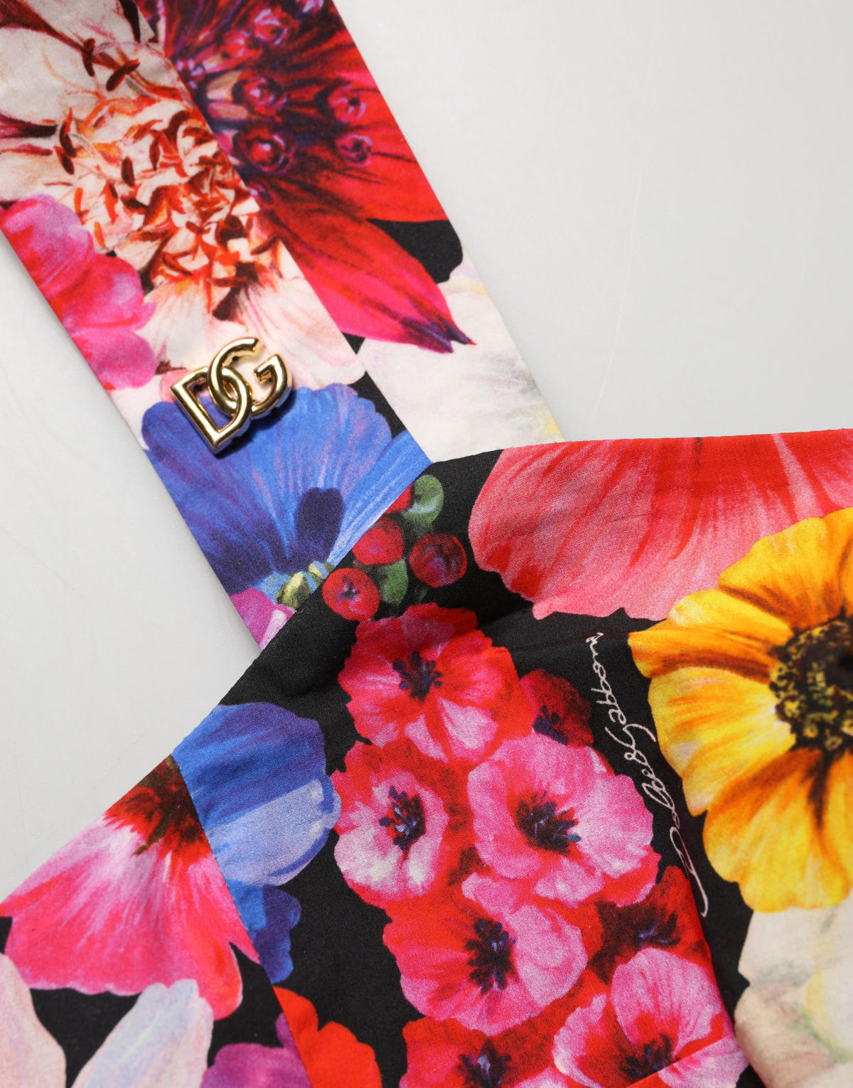 Dolce & Gabbana Multicolor Floral Cropped Bustier Tank Women's Top