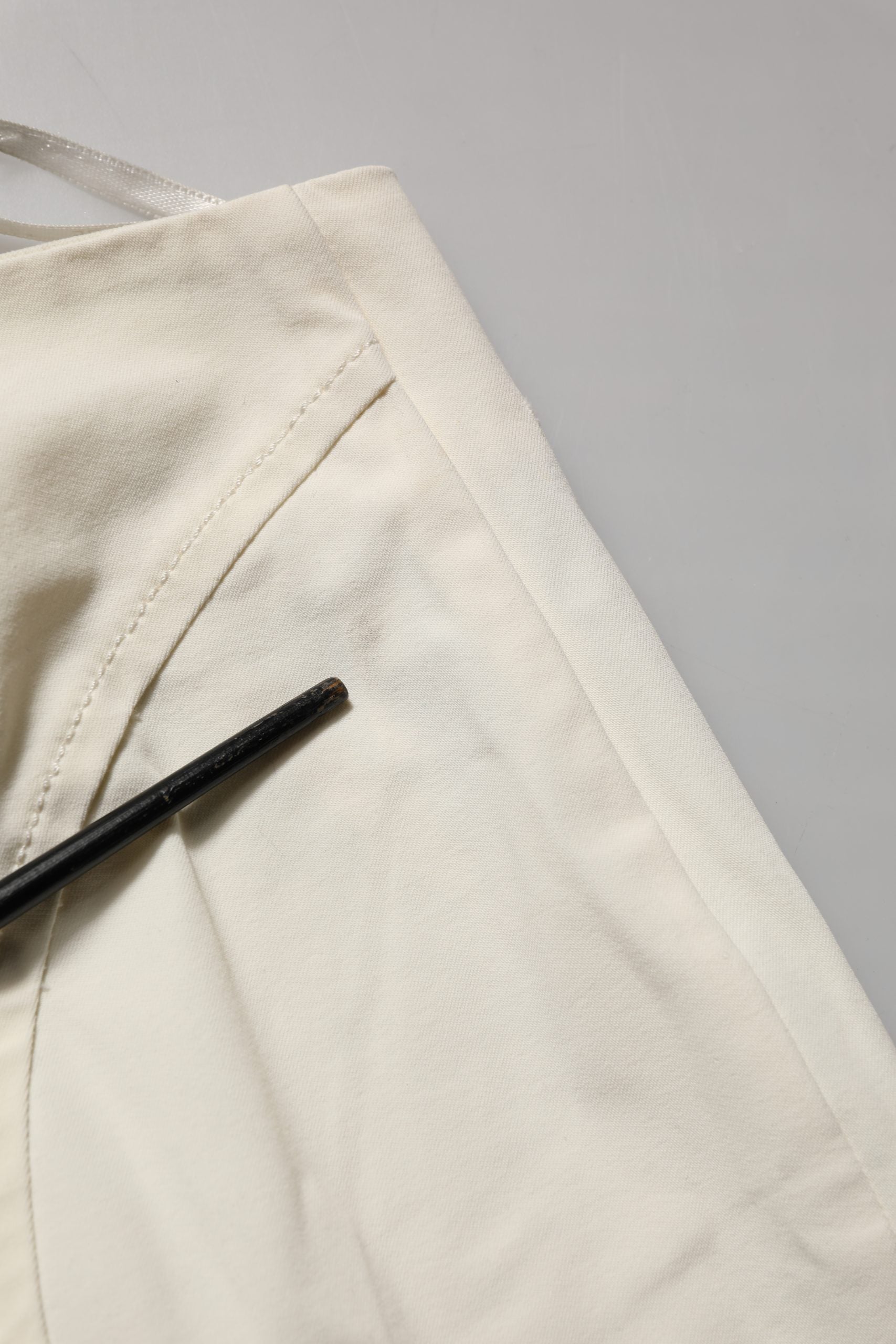Elisabetta Franchi White Low Waist Skinny Women Trouser Women's Pants (Pre-Owned)