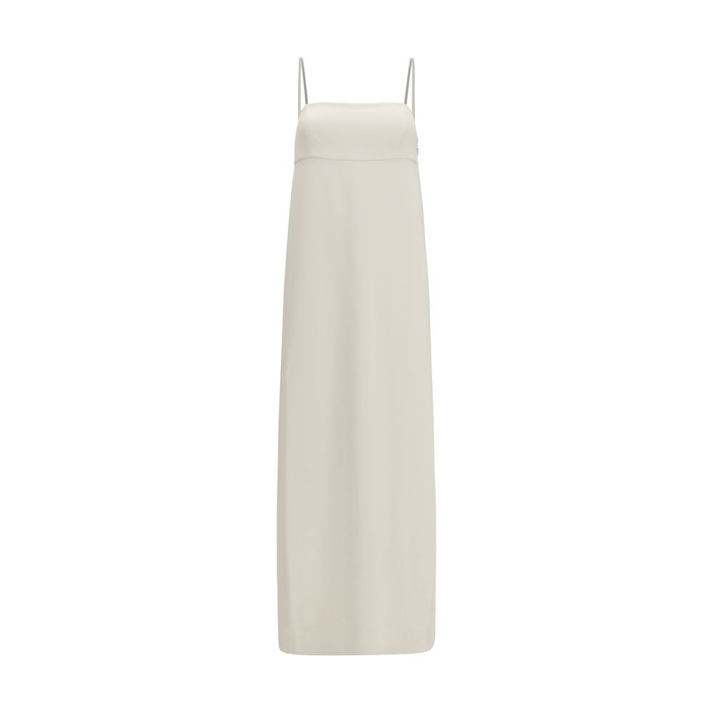 Brunello Cucinelli White Acetate Casual Women's Dress