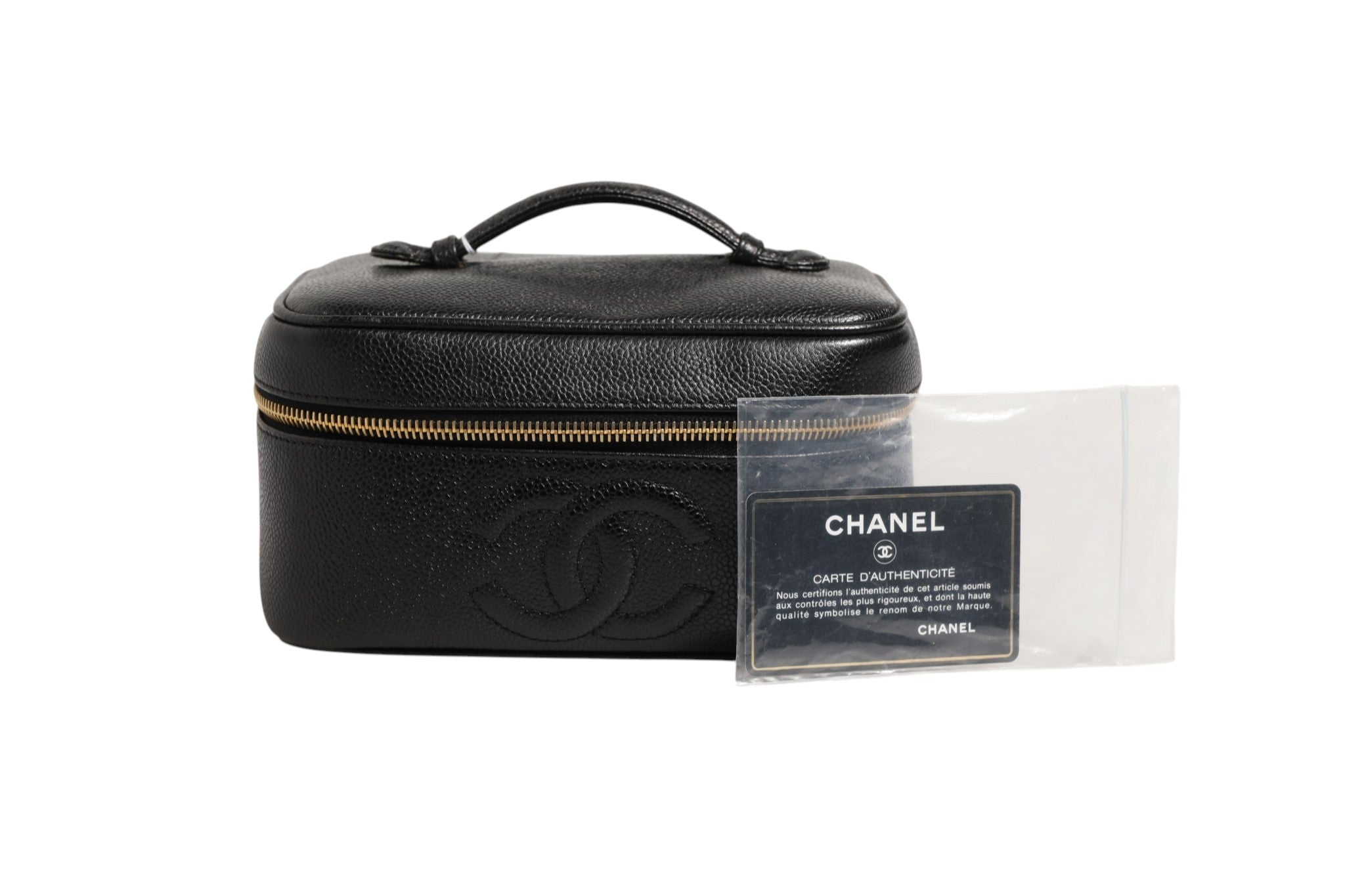 Chanel Black and gold makeup Women's bag (Pre-Owned)