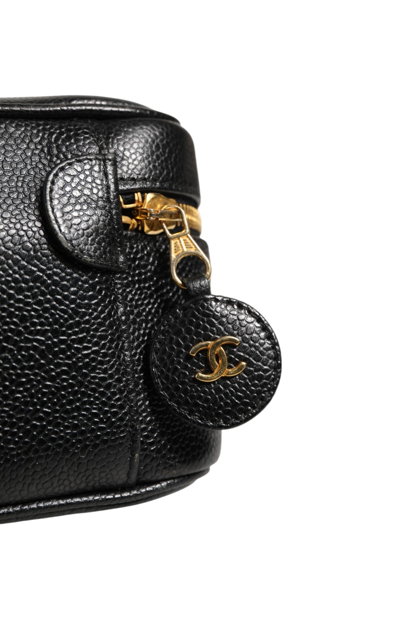 Chanel Black and gold makeup Women's bag (Pre-Owned)