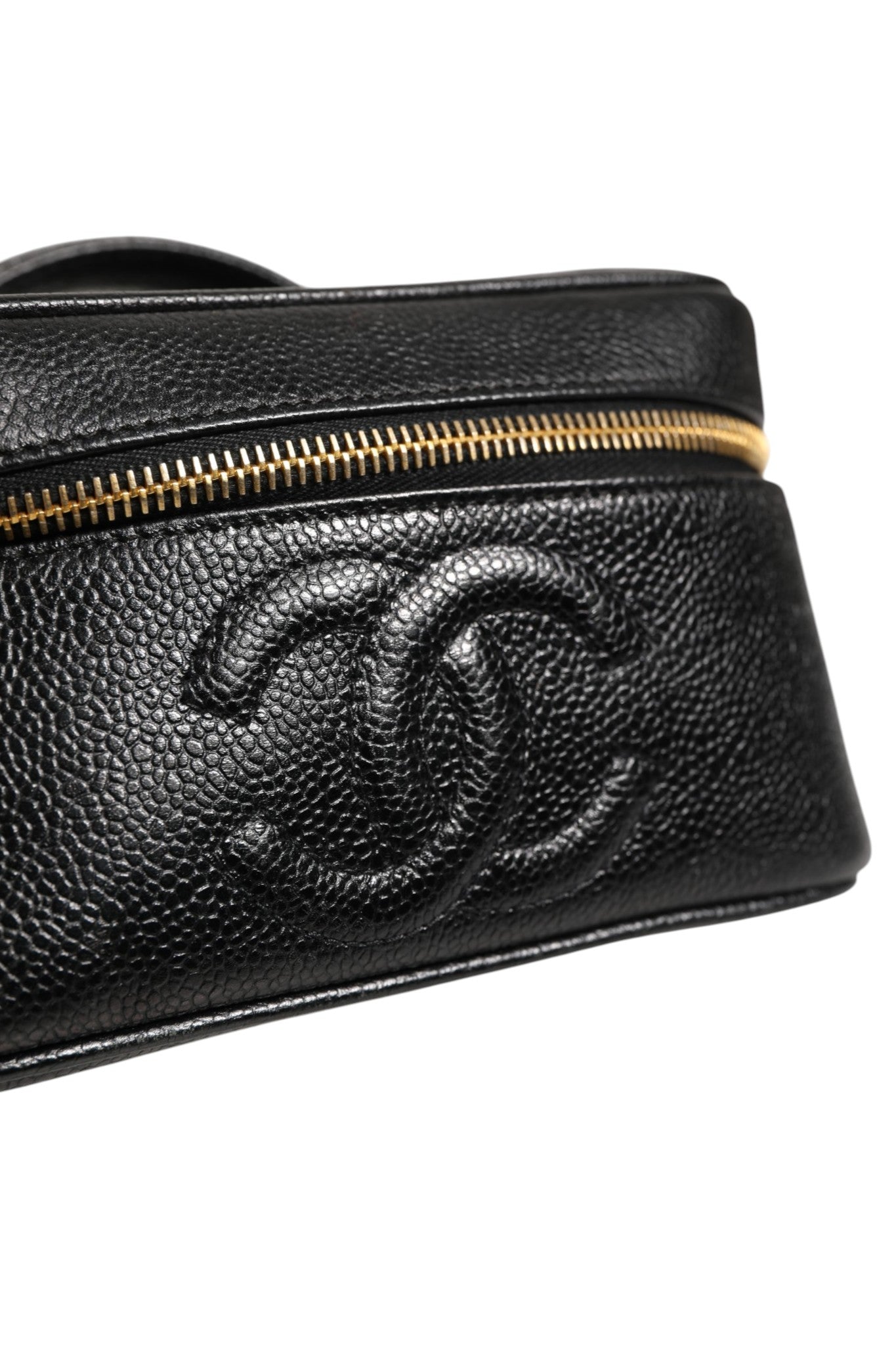 Chanel Black and gold makeup Women's bag (Pre-Owned)