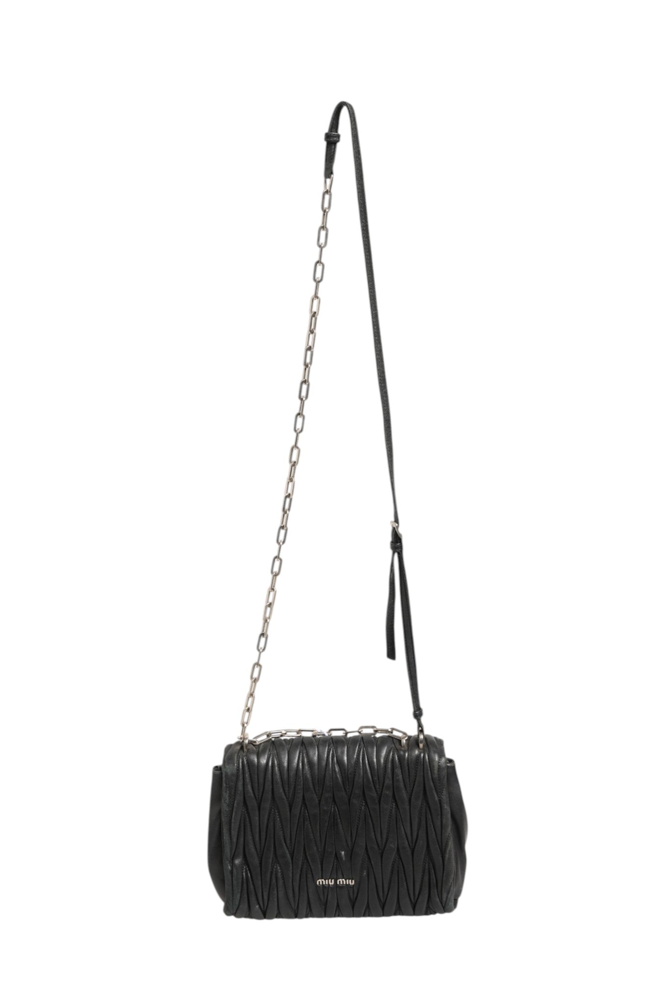 Miu Miu Confidential Matelasse Leather Flap Shoulder Women's Bag (Pre-Owned)