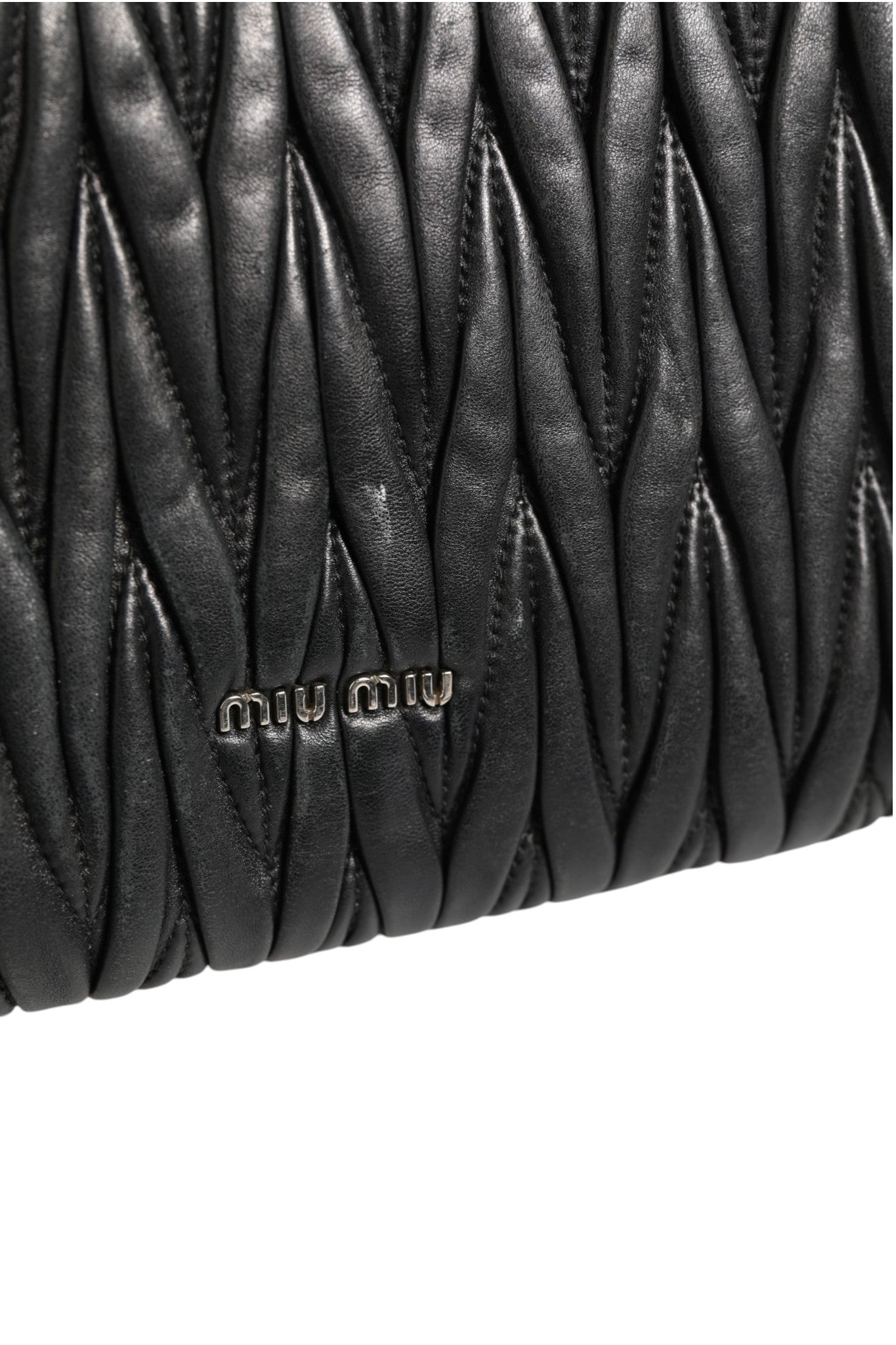 Miu Miu Confidential Matelasse Leather Flap Shoulder Women's Bag (Pre-Owned)