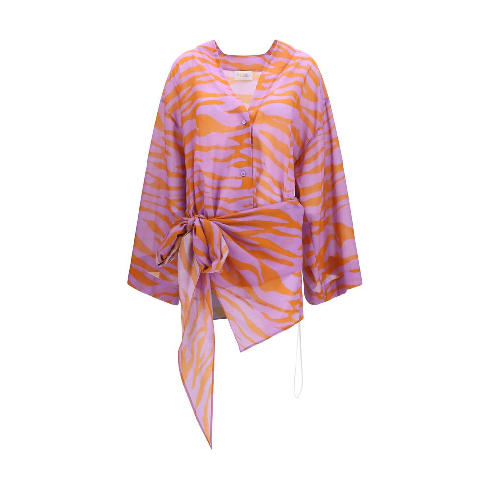 The Attico Multicolor Cotton Pattern Women's Shirt