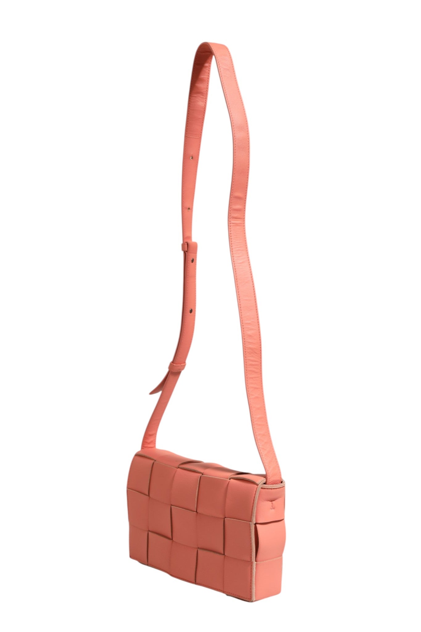 Bottega Veneta Lambskin Maxi Intrecciato Cassette Crossbody Women's Bag (Pre-Owned)