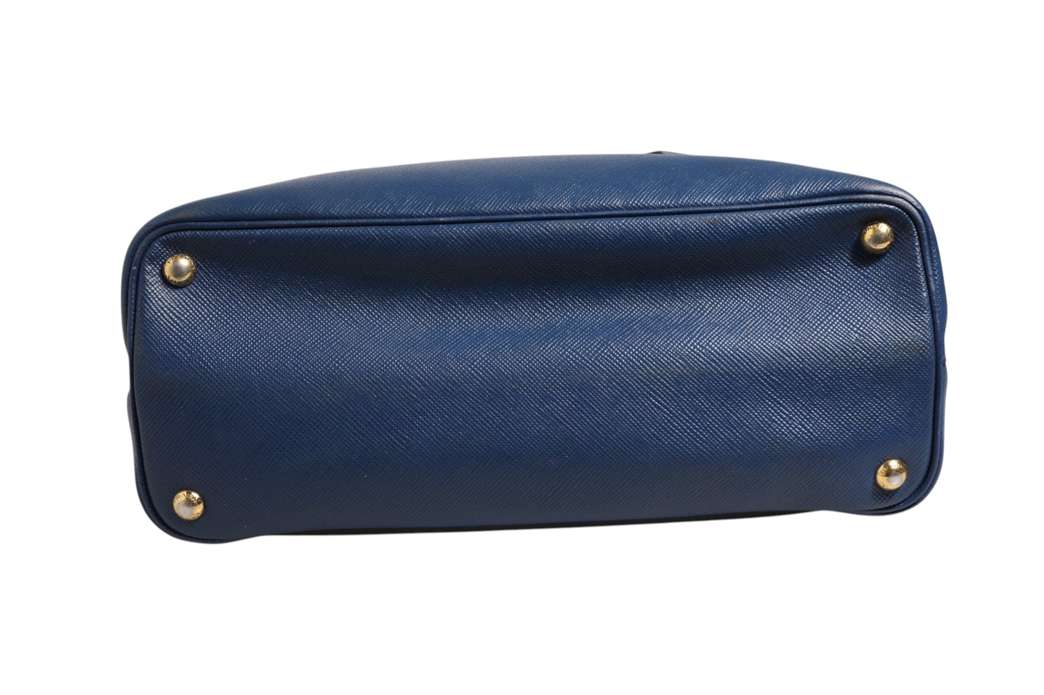 Prada Blue Saffiano Leather 2way Women's Bag (Pre-Owned)