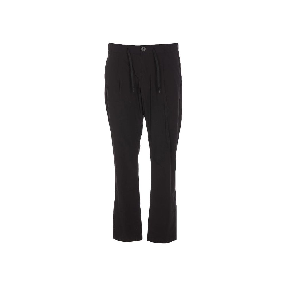 Herno Black Elastane Athletic Men's Pants