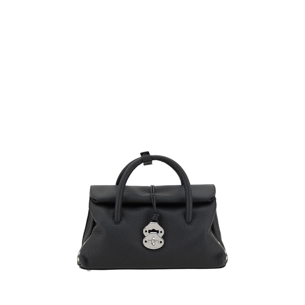 Zanellato Black Calf Leather Bos Taurus Shoulder Women's Bag