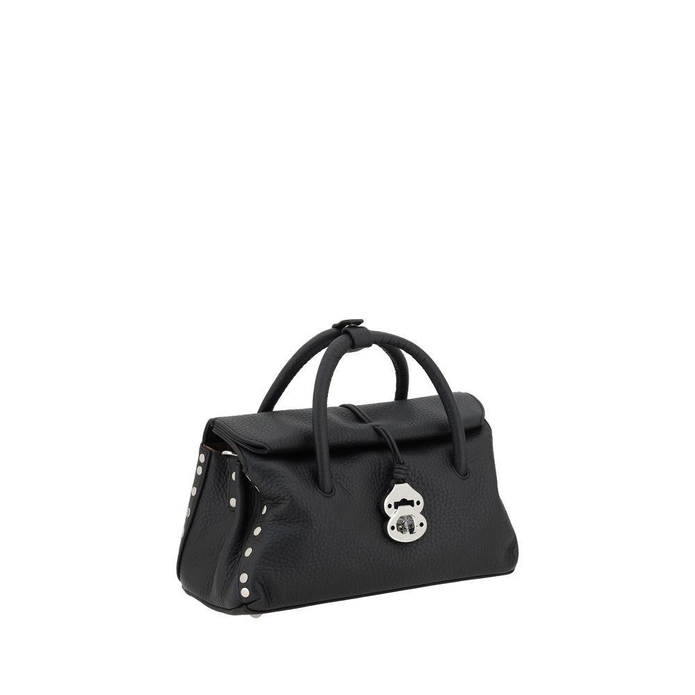 Zanellato Black Calf Leather Bos Taurus Shoulder Women's Bag